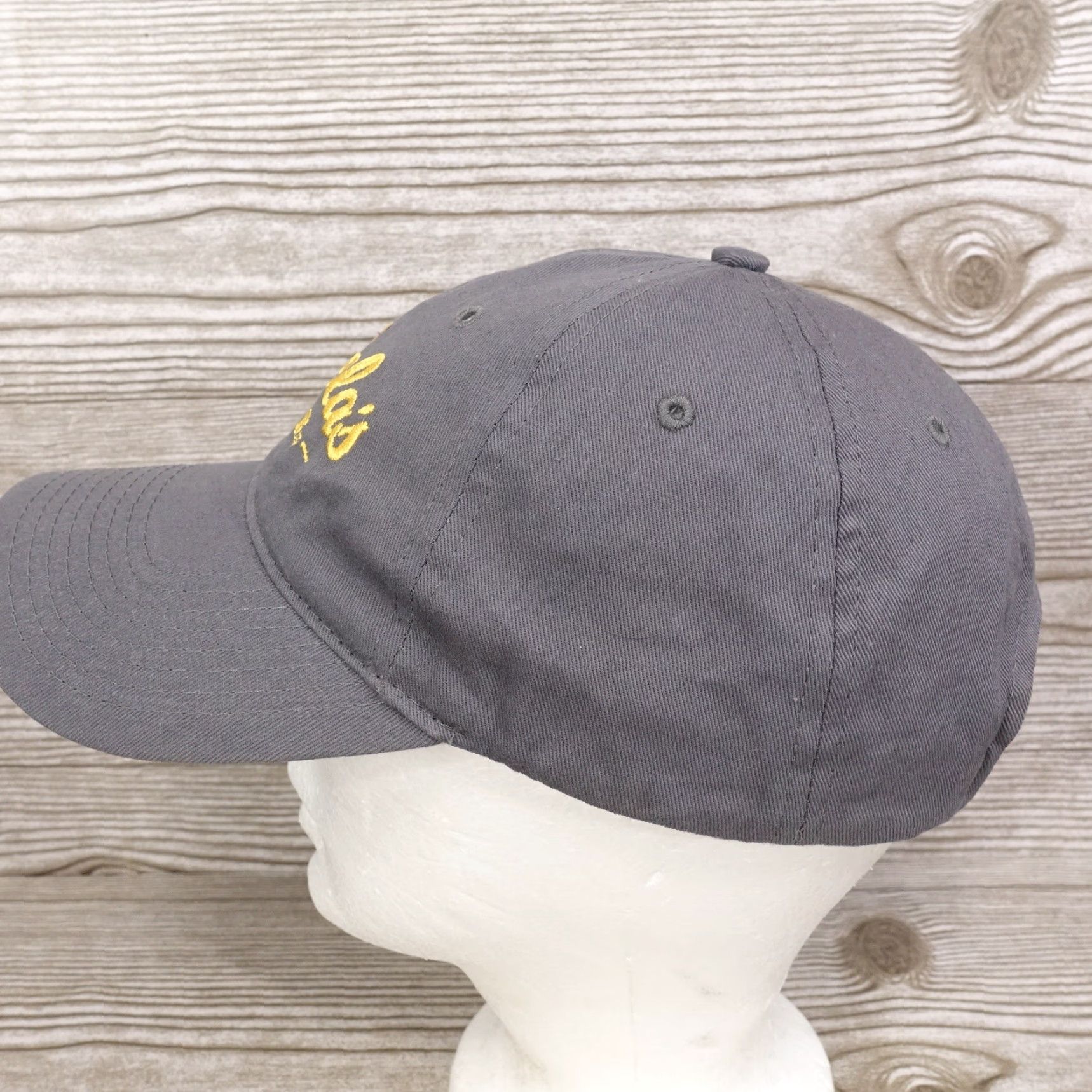Vintage CABELA'S CLUB LOGO Grey Adjustable Strapback Baseball Hat Cap Adult One Size Unisex Cap Grey Cabela's Hat Mens Womens Boys Girls Size ONE SIZE - 4 Thumbnail