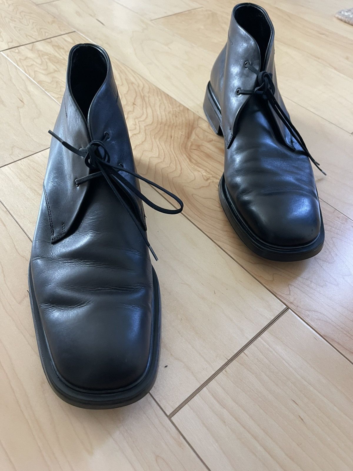 Salvatore Ferragamo Salvatore Feragamo mens boots 9 black made in italy Size US 9 / EU 42 - 17 Thumbnail
