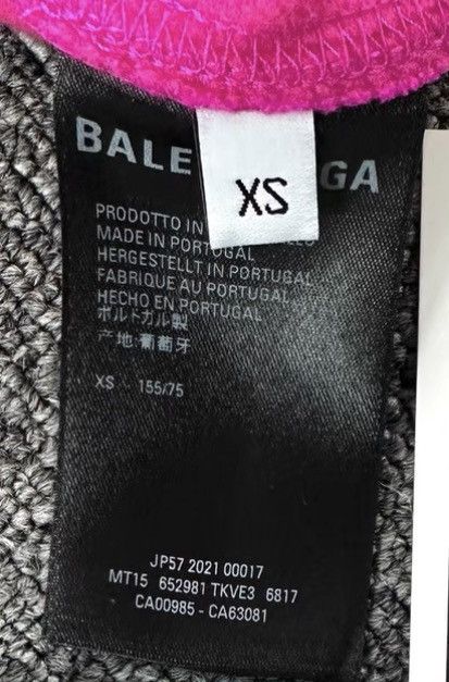 Balenciaga Balenciaga Pitaya Color Mock Neck Eco Fleece Sweatshirt K12 Size XS / US 0-2 / IT 36-38 - 8 Thumbnail