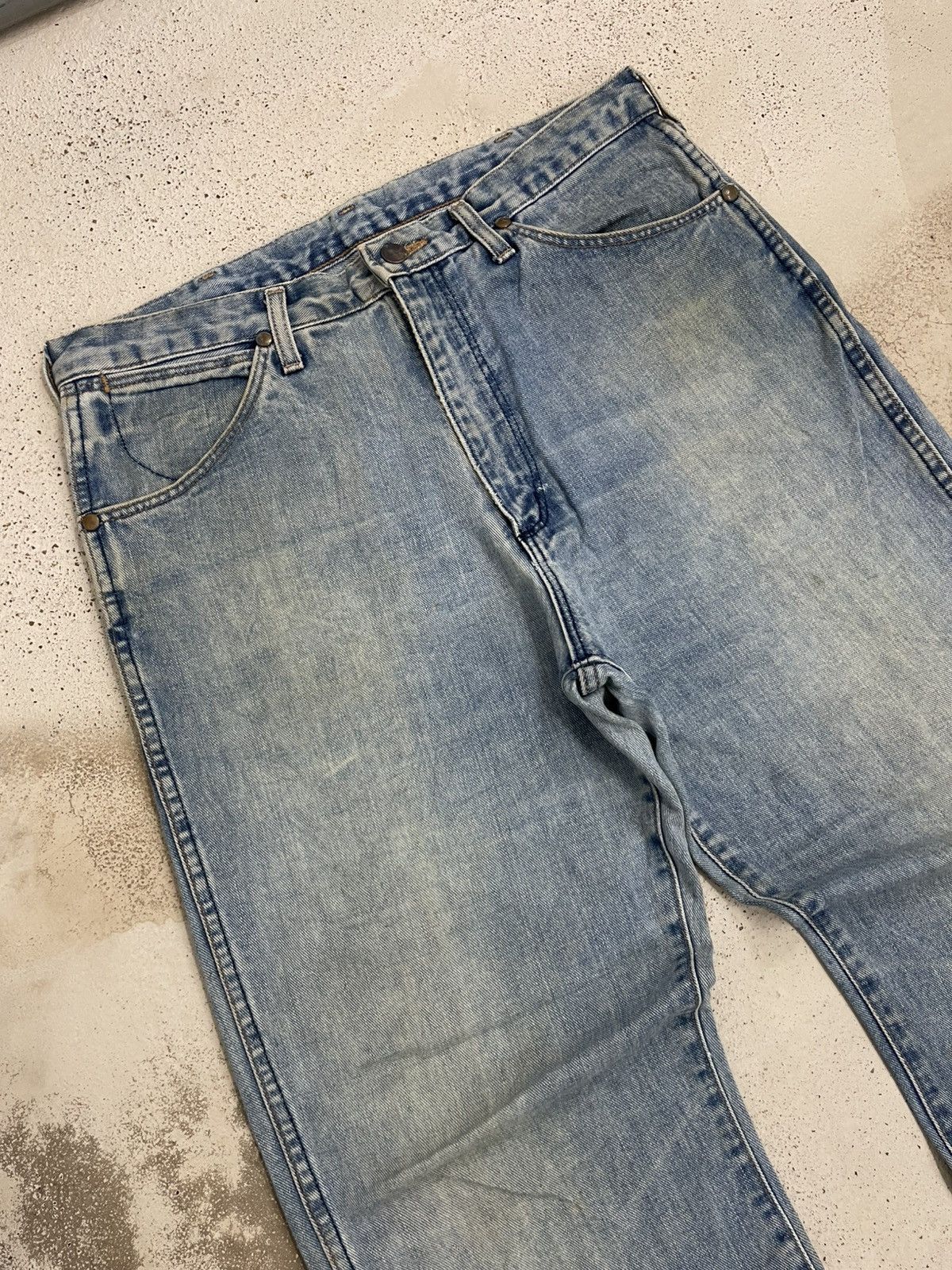 Wrangler Defect Rare Vintage Wrangler Scovill Button Japan Size US 34 / EU 50 - 4 Thumbnail