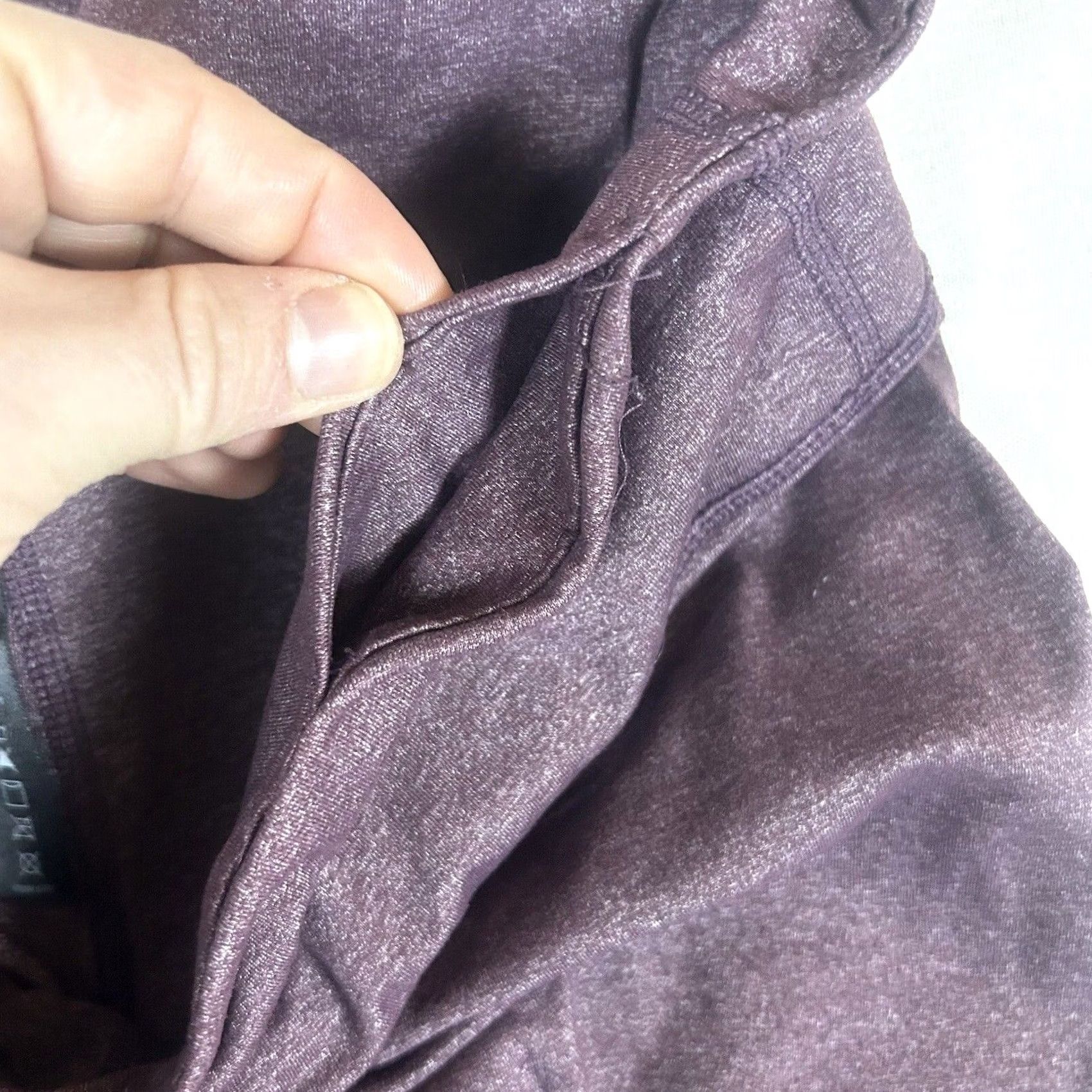 Vintage RBX Leggings Size Medium Activewear Stretch Side Pockets Maroon Red Yoga Gym Run Womens M Leggings Size 32" / US 10 / IT 46 - 4 Thumbnail