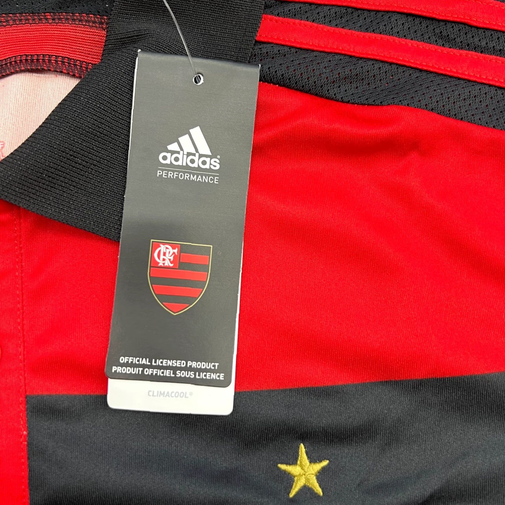 Adidas CR Flamengo 2014 2015 Home Jersey Football Mens Large Adidas Brazil Shirt T-Shirt Multicolor JSY Mens Size US L / EU 52-54 / 3 - 4 Thumbnail