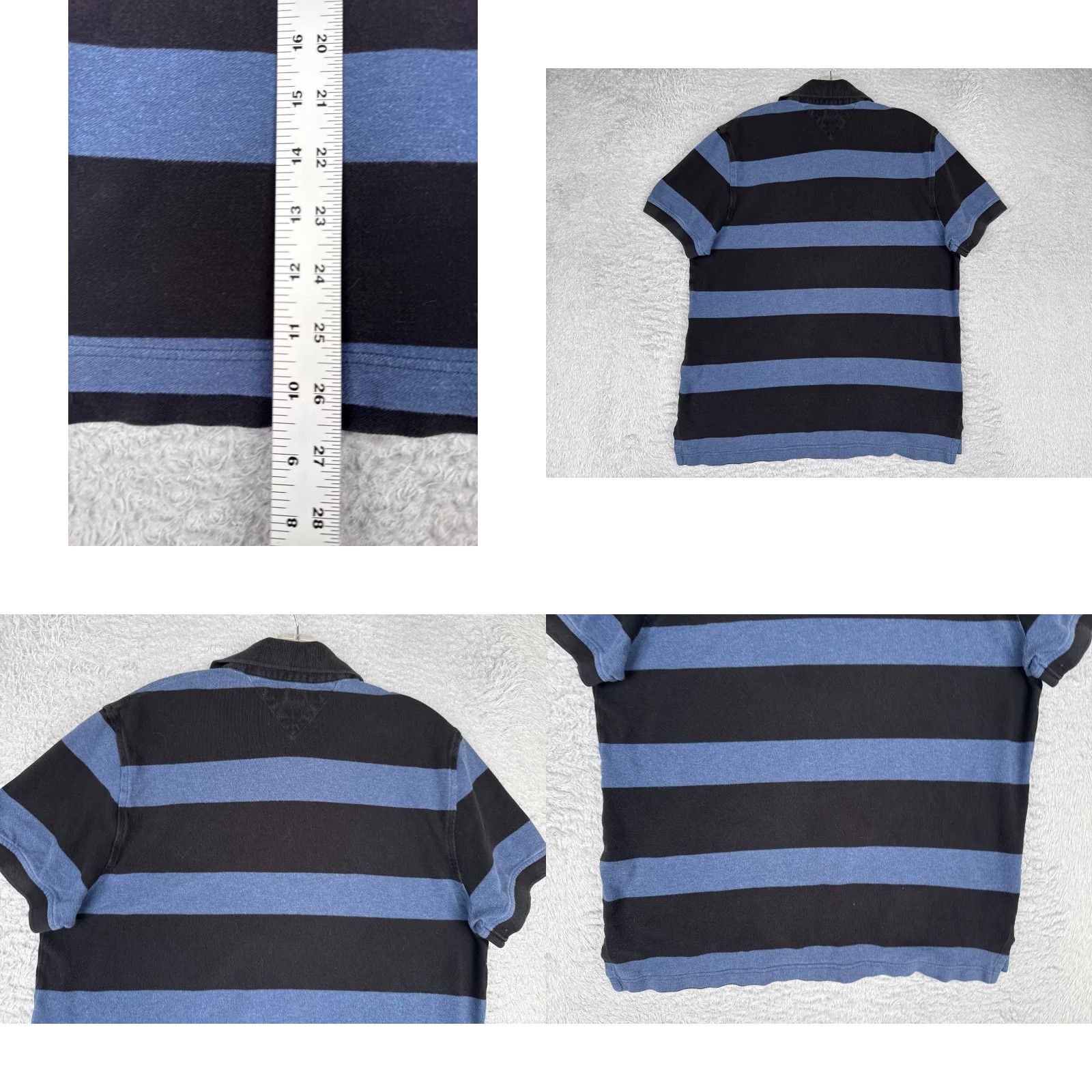 Tommy Hilfiger Tommy Hilfiger Polo Shirt Men Medium Blue Black Stripe Slim 100% Cotton Polo Shirt Slim Men Blue Stripe 100% Cotton TH (Regular) Size US M / EU 48-50 / 2 - 9 Thumbnail