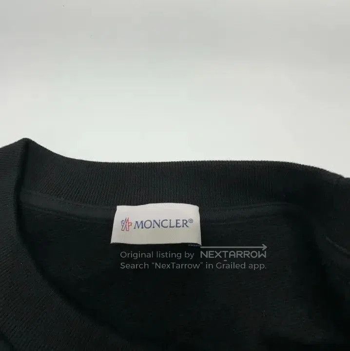 Moncler Moncler SS23 Men's Solid Letter Print Sweatshirt. Size US XL / EU 56 / 4 - 4 Thumbnail