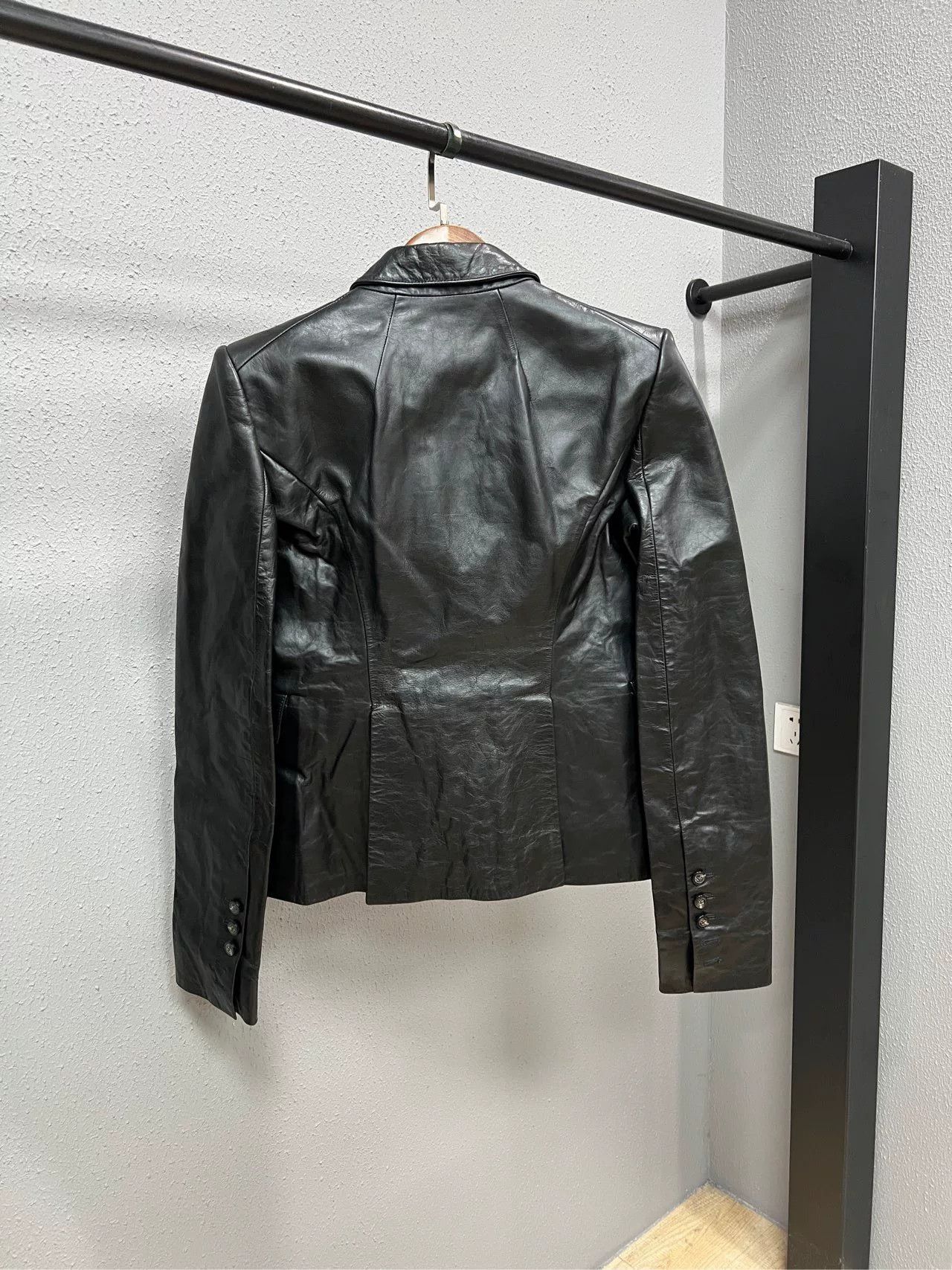Rick Owens rick owens leather blazer jacket size 42 Size US XS / EU 42 / 0 - 2 Thumbnail
