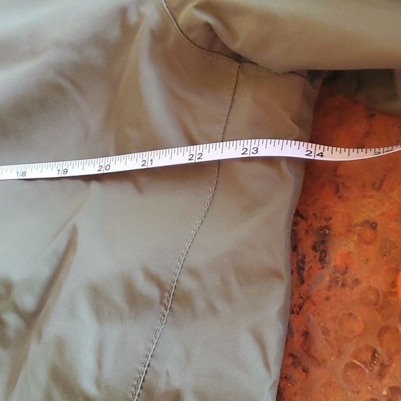 Vintage Lands' End Cinchable Hooded Army Green/Orange Zip Pockets Sz Size US M / EU 48-50 / 2 - 12 Thumbnail