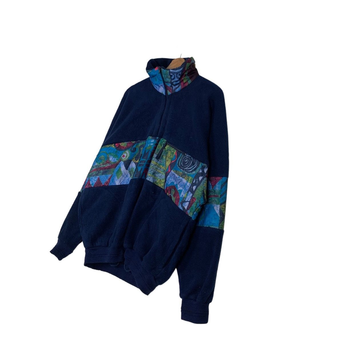 Japanese Brand SPLASHDOWN Graphic Single Pocket Fleece Jacket #0295-C13 Size US L / EU 52-54 / 3 - 2 Thumbnail