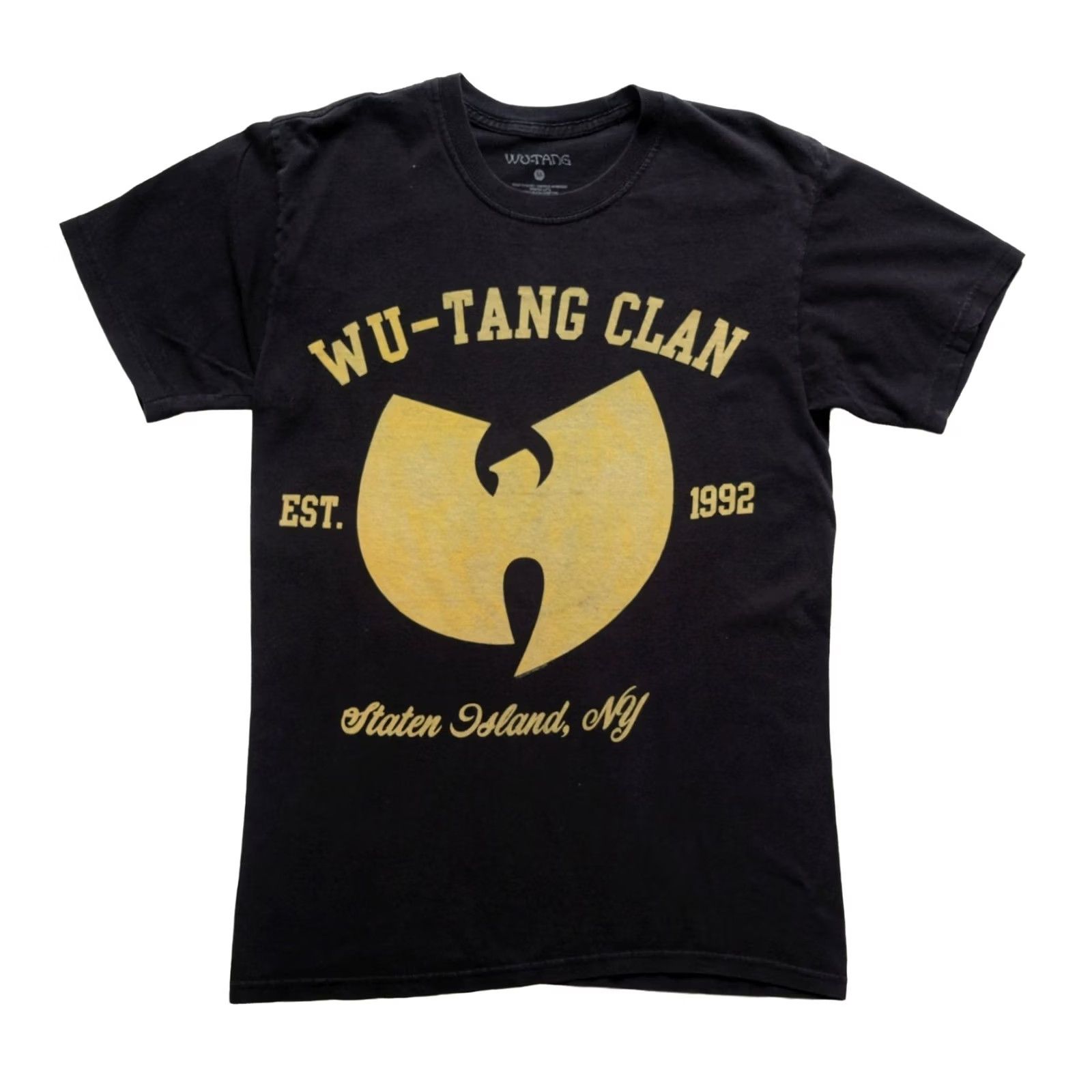 Vintage WU TANG CLAN VTG Y2K HIP HOP RAP TEE STATEN ISLAND GRAPHIC T SHIRT MD Black Cotton Knit Crew Neck Short Sleeve Men M Spencer's Size US M / EU 48-50 / 2 - 2 Thumbnail
