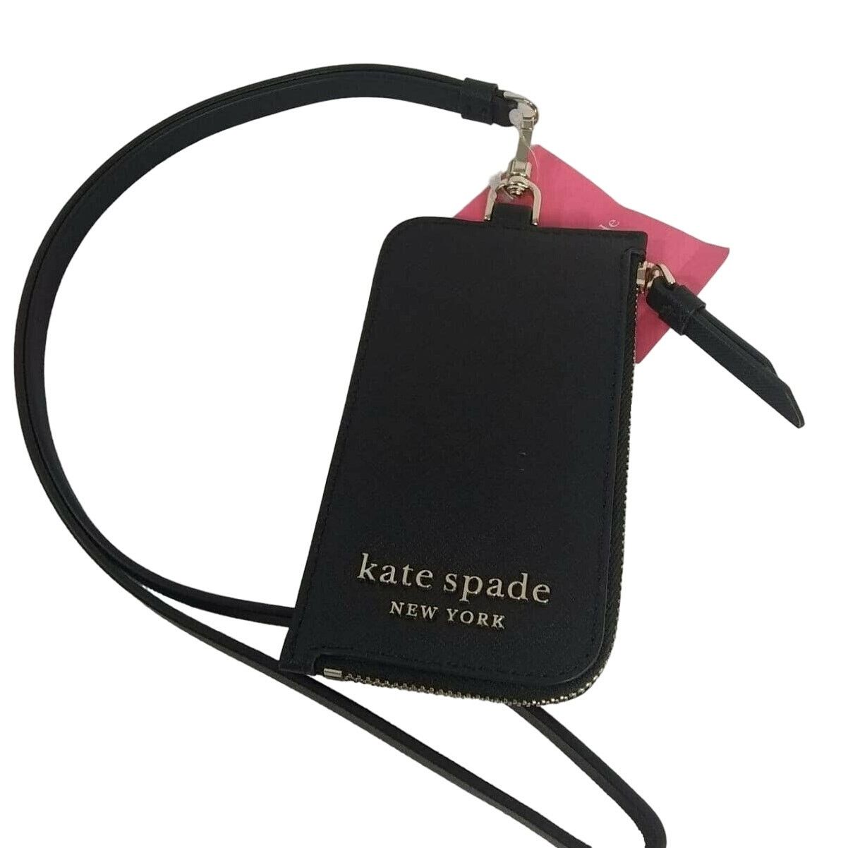 Kate Spade Kate Spade ID Card Case Cameron Lanyard Black Holder Wallet Size ONE SIZE - 3 Thumbnail