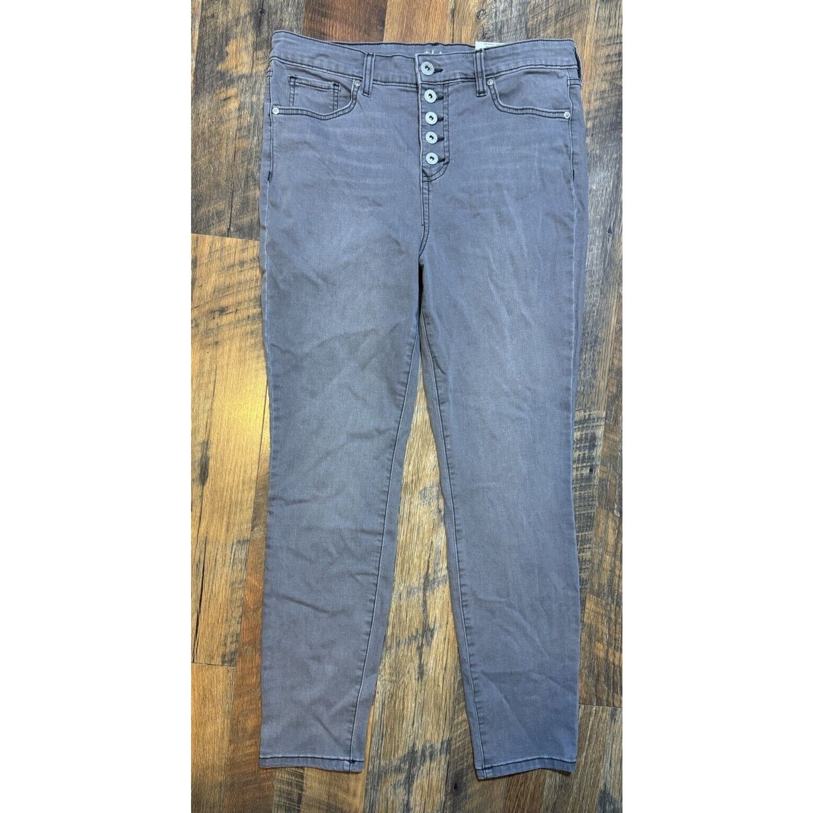 Other Style & Co Button Fly High Rise Skinny Ankle Jeans Size 10 Size 32" / US 10 / IT 46 - 9 Thumbnail