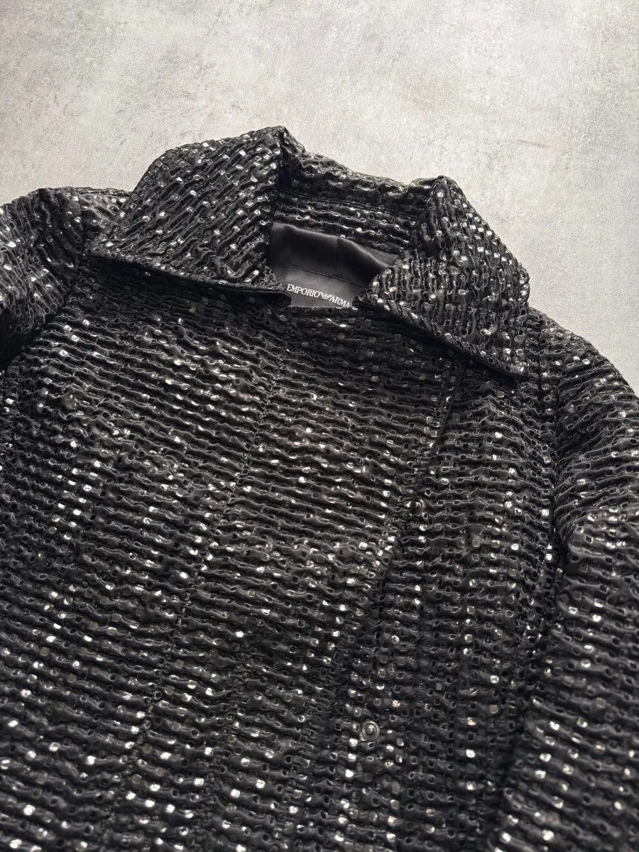 Emporio Armani × Vintage FW2008 Emporio Armani Black Screens Jacket Size S / US 4 / IT 40 - 2 Thumbnail