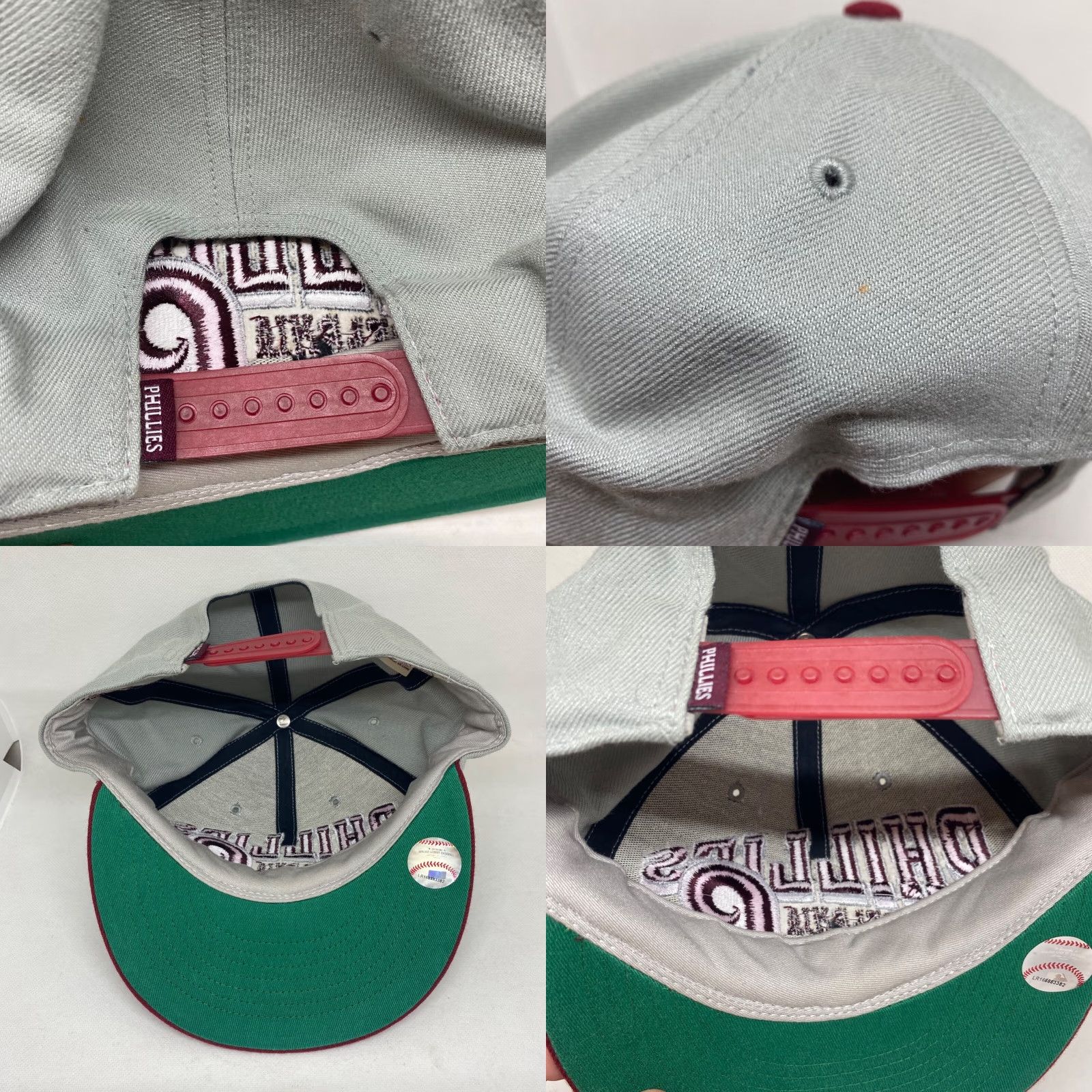 Vintage Philadelphia Phillies '47 Brand Hat Red Gray OSFM Throwback Cooperstown Snapback Unisex Adults Size ONE SIZE - 8 Thumbnail