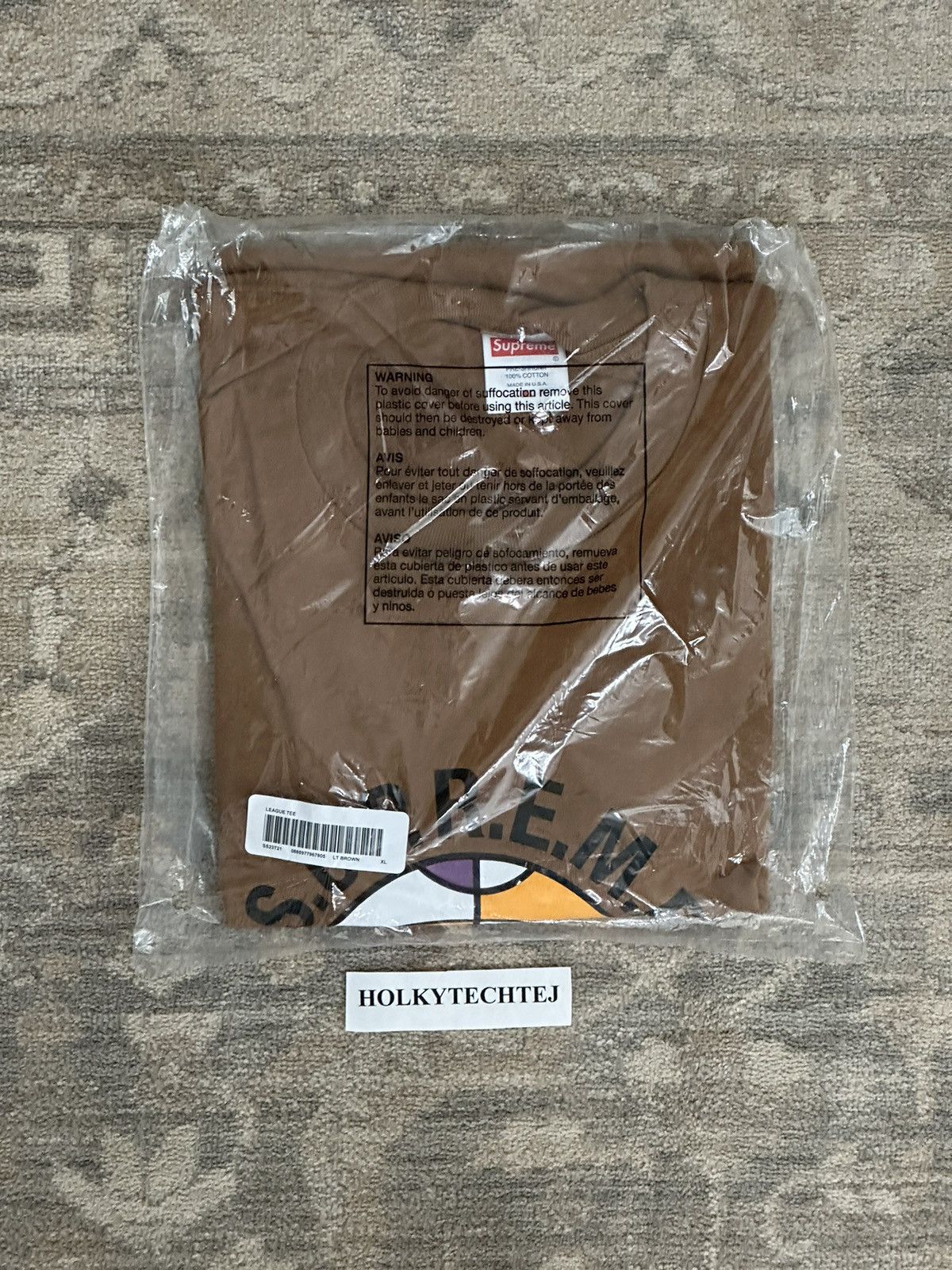 Supreme Supreme League Tee - Light Brown - XL - SS23 Size US XL / EU 56 / 4 - 2 Thumbnail