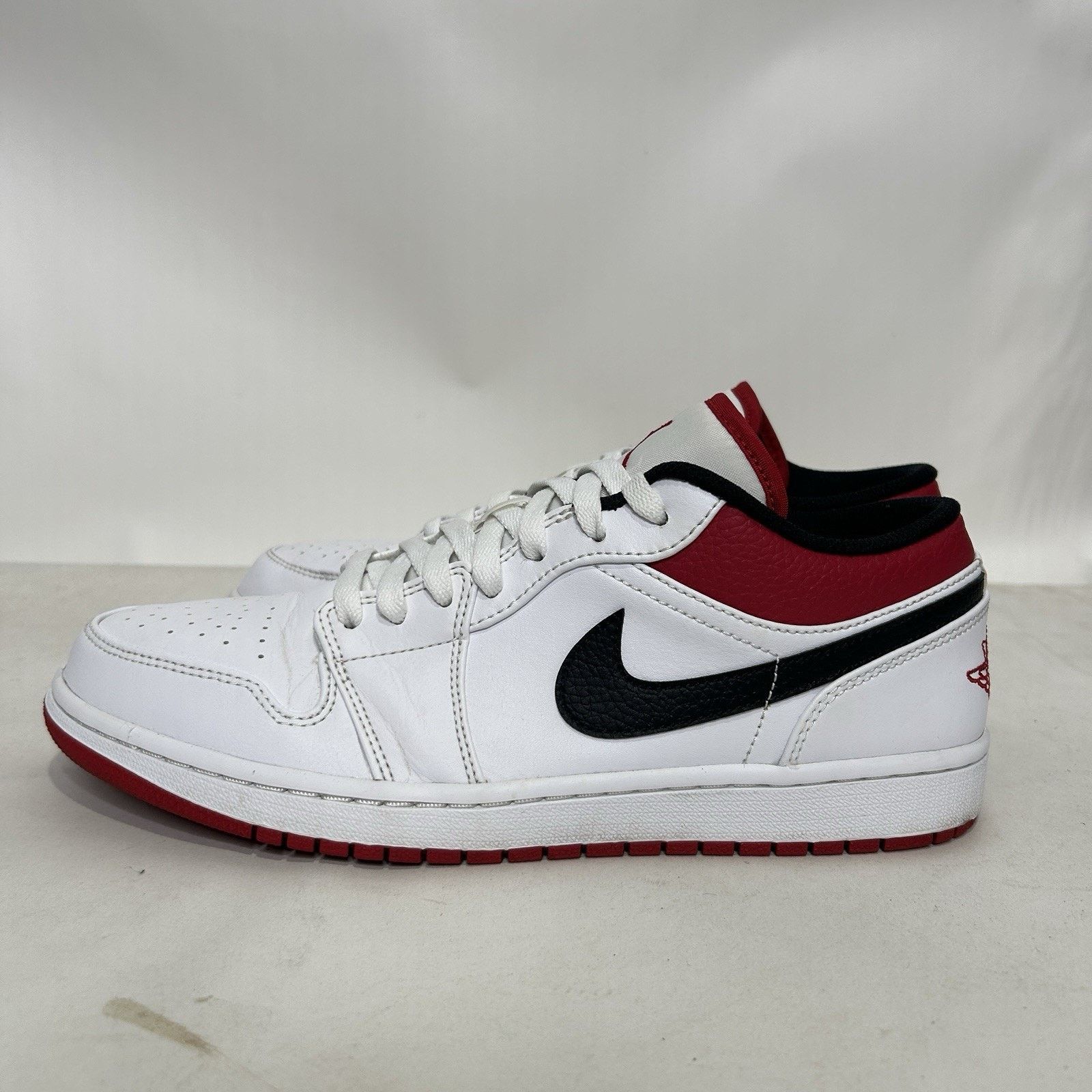 Jordan Brand Nike Air Jordan 1 Low Retro “White University Red” Size US 10.5 / EU 43-44 - 6 Thumbnail