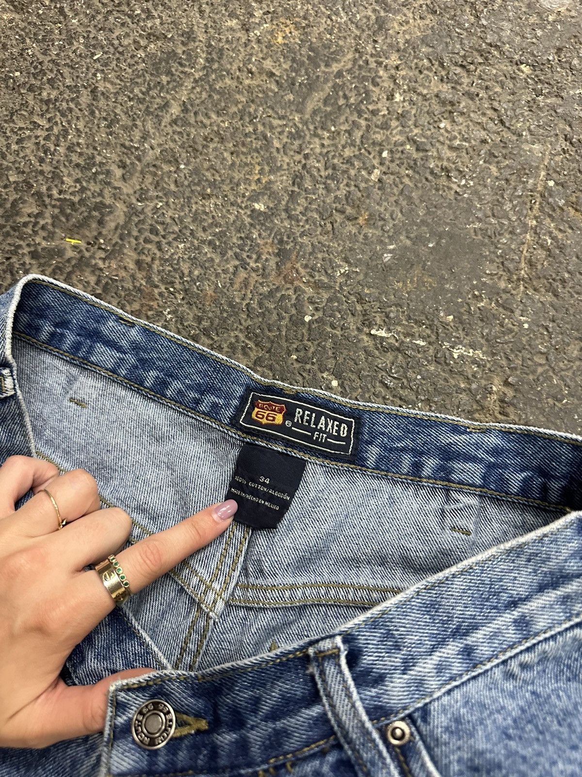 Japanese Brand × Vintage Y2K Route 66 baggy jorts Size US 34 / EU 50 - 6 Thumbnail