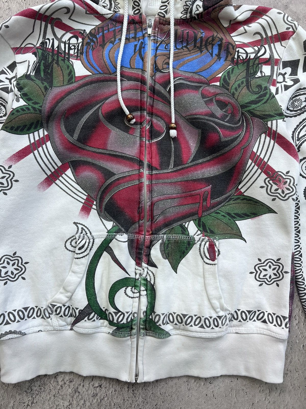 Christian Audigier × Ed Hardy × Vintage SALE ✅✅ CHRISTIAN AUDIGIER BY ED HARDY ZIP MULTIPRINTED Size US S / EU 44-46 / 1 - 4 Thumbnail