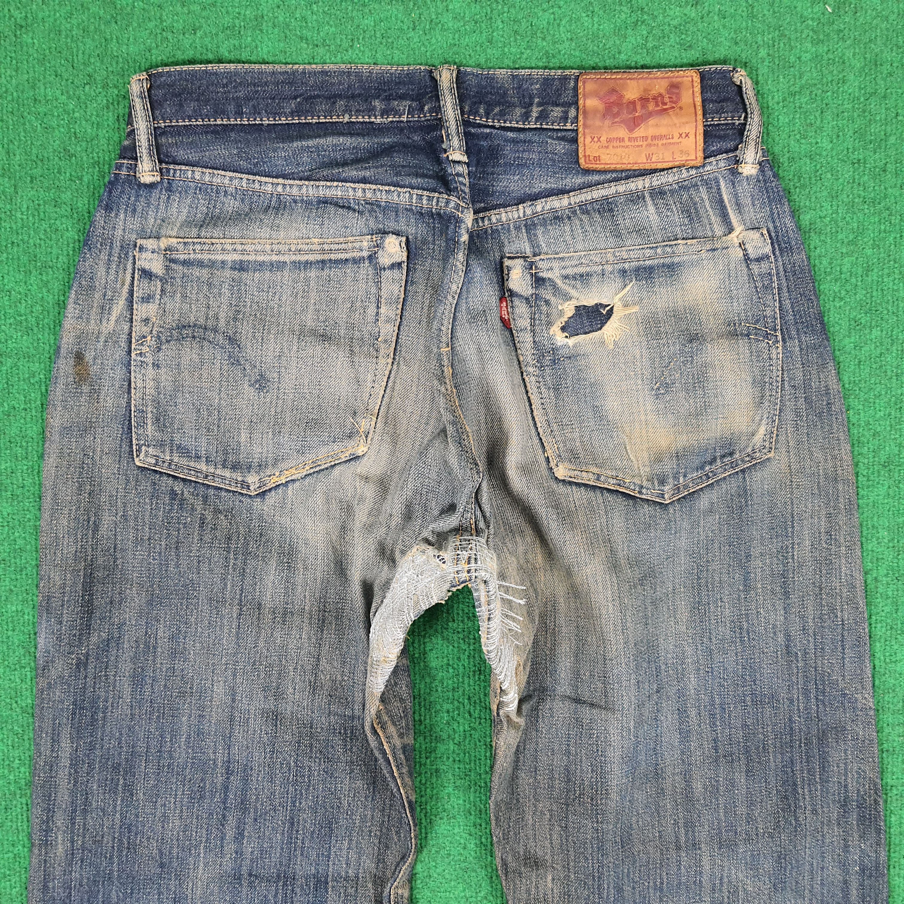 BARNS OUTFITTERS × Japanese Brand × Vintage Vintage Barns Outfitters Selvedge Repaired Jeans Size US 28 / EU 44 - 2 Thumbnail