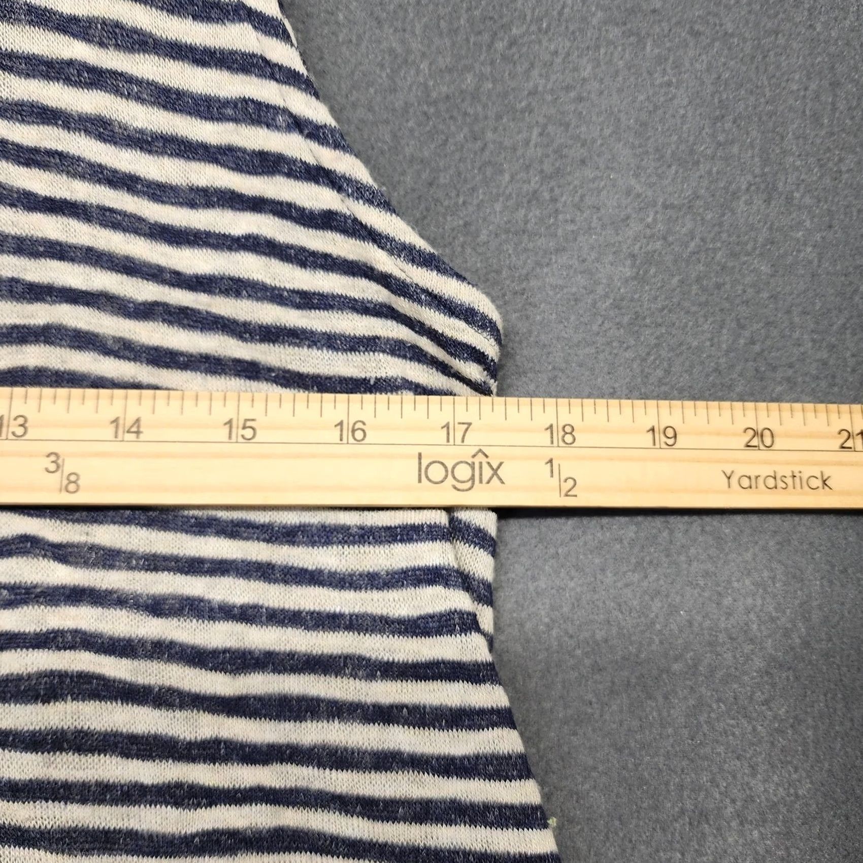 Anthropologie W5 Tank Top Womens Medium Blue White Stripe Racerback Knit USA Size M / US 6-8 / IT 42-44 - 5 Thumbnail