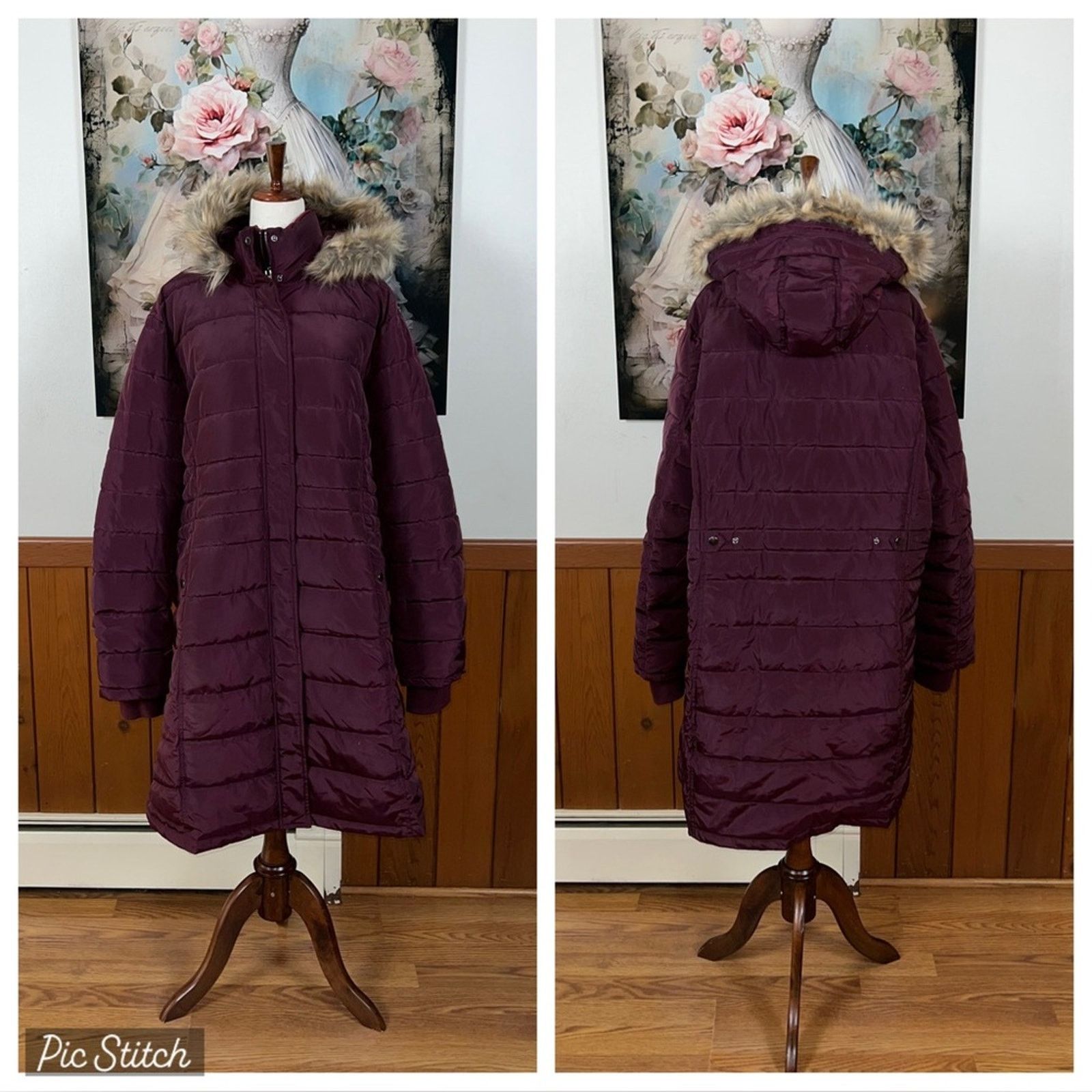 Gorgeous Ellos Burgundy Parka!