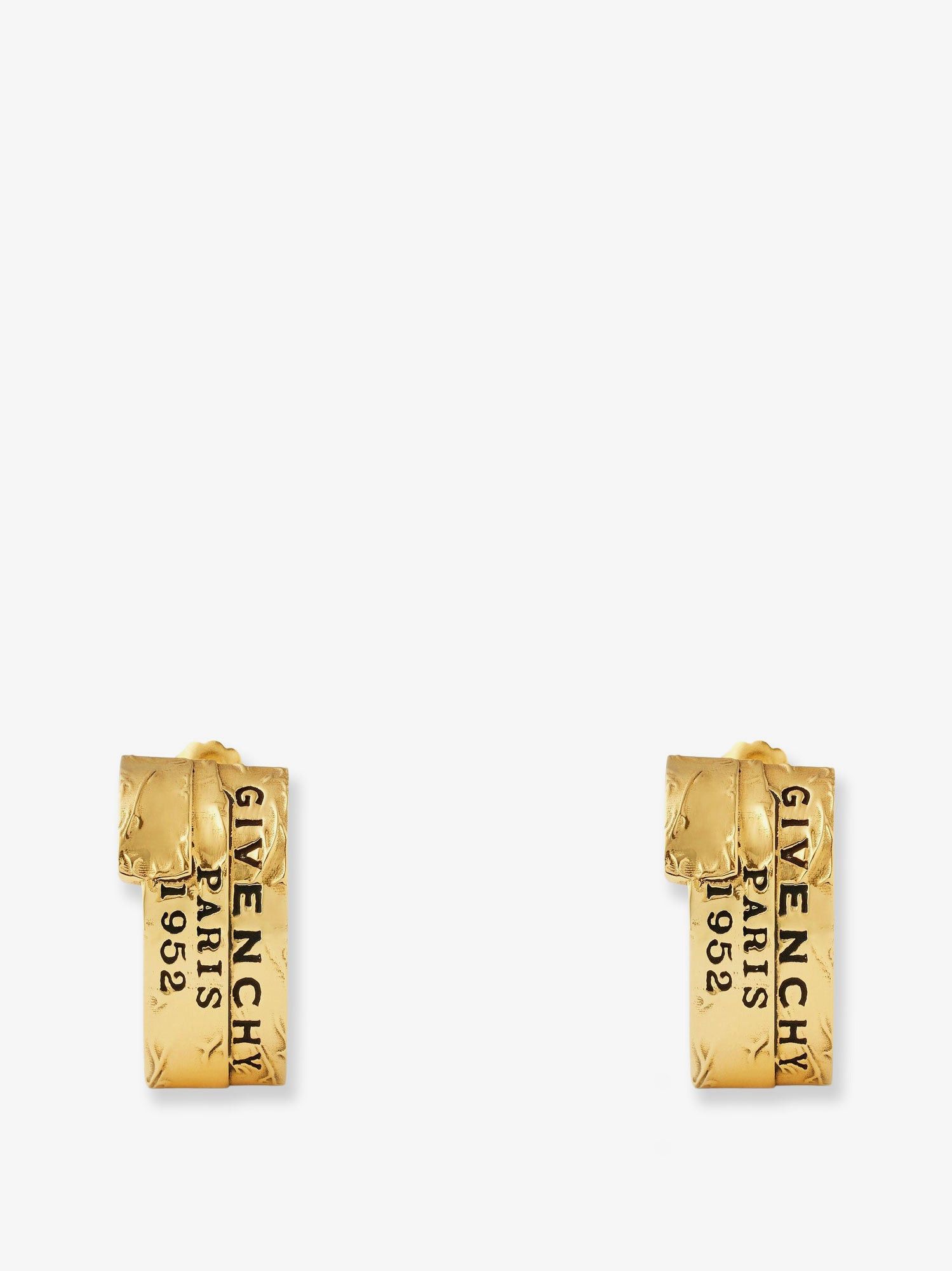 Givenchy Givenchy Tape Metal Earrings With Gold Finishes Size ONE SIZE - 1 Thumbnail
