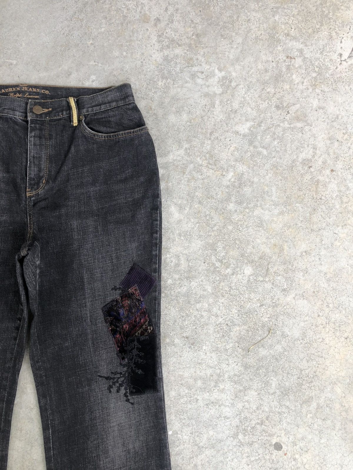 Ralph Lauren Japanese Lauren Flared Jeans Boro Patchwork Distressed Size US 30 / EU 46 - 5 Thumbnail
