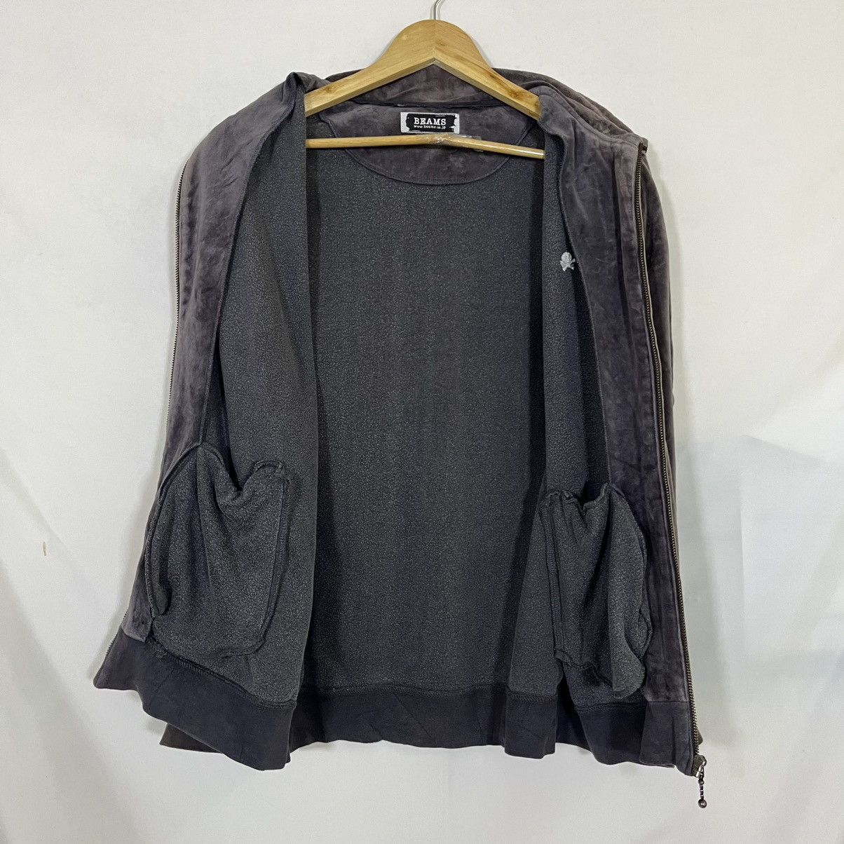 Beams Japan VINTAGE BEAMS JP SKULL EMBROIDED VELVET JACKET Size US L / EU 52-54 / 3 - 5 Thumbnail