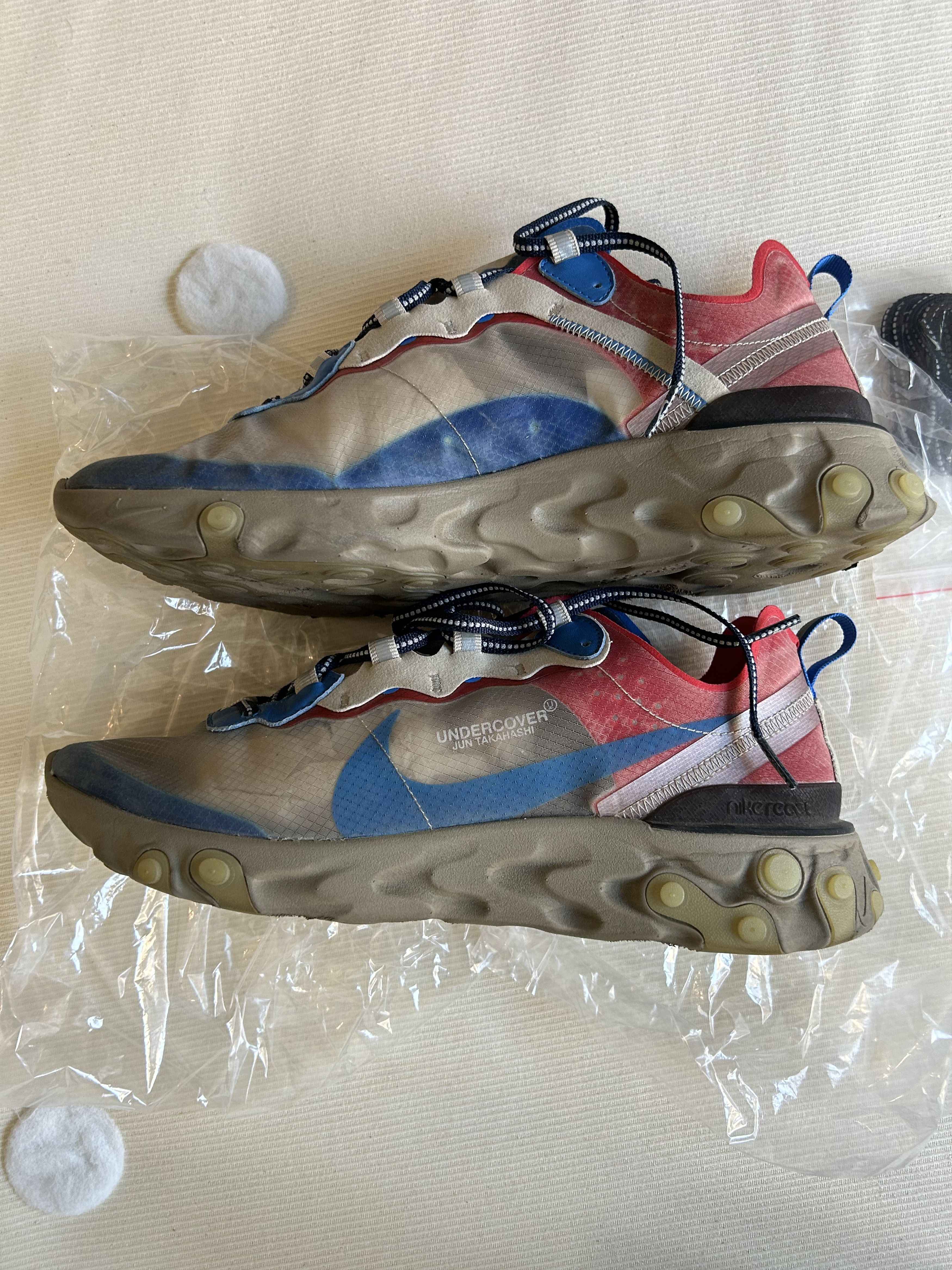 Undercover Nike React Element 87 Undercover Light Beige Chalk Size US 11.5 / EU 44-45 - 1 Thumbnail