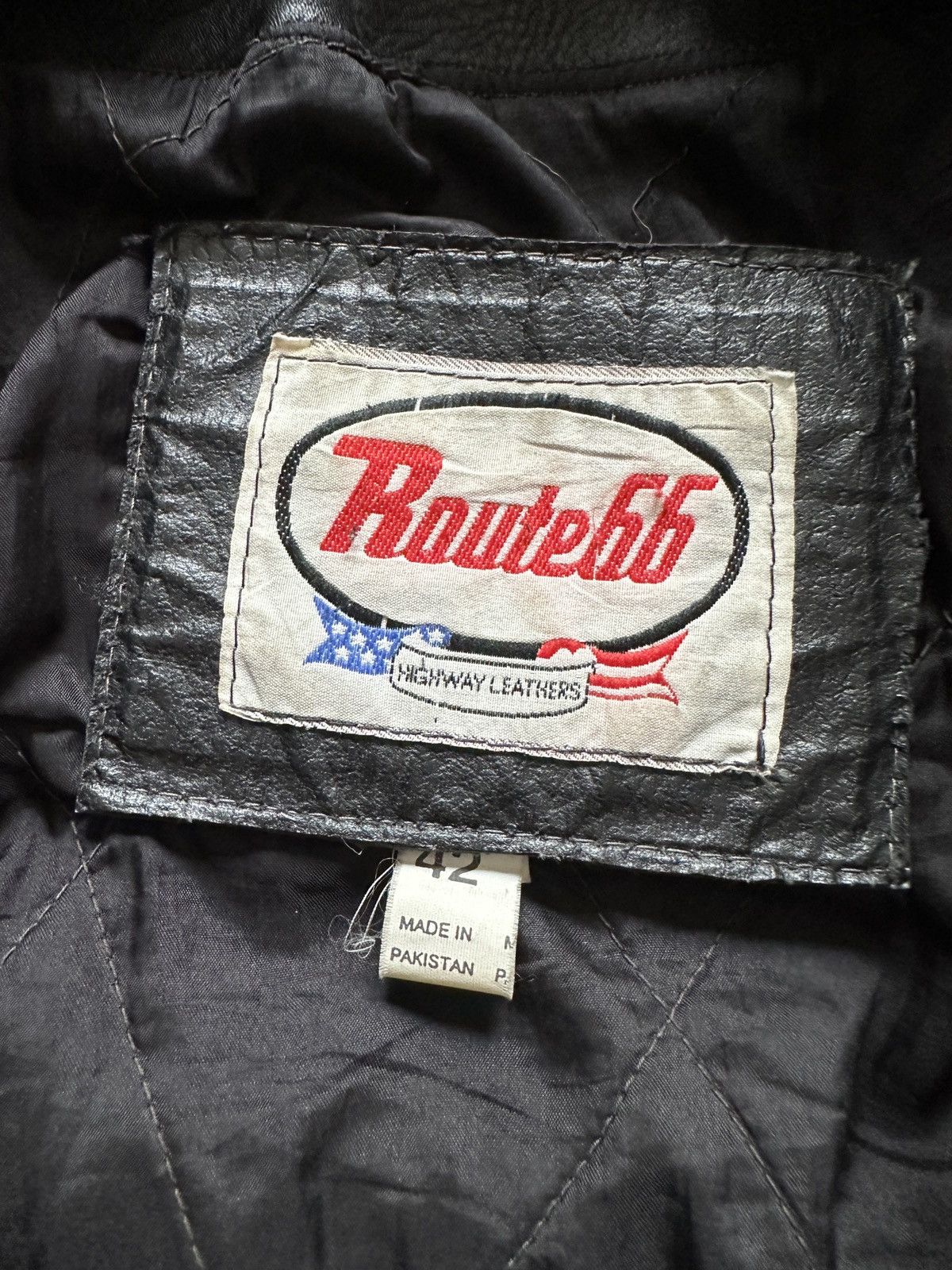 Route 66 Vintage 90s Tassel Fringe Leather Motorcycle Jacket Size US M / EU 48-50 / 2 - 3 Thumbnail