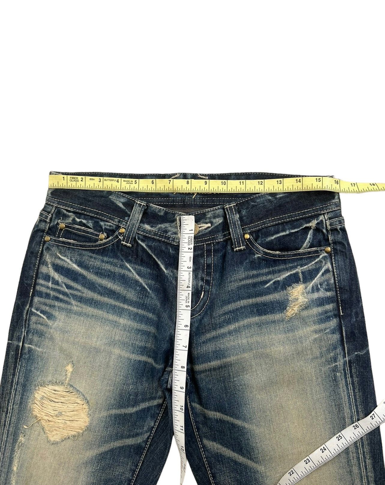 Vanquish Mud Claw Mark Vanquish Gold Japan Distress Denim Flare Jeans Size US 29 - 3 Thumbnail