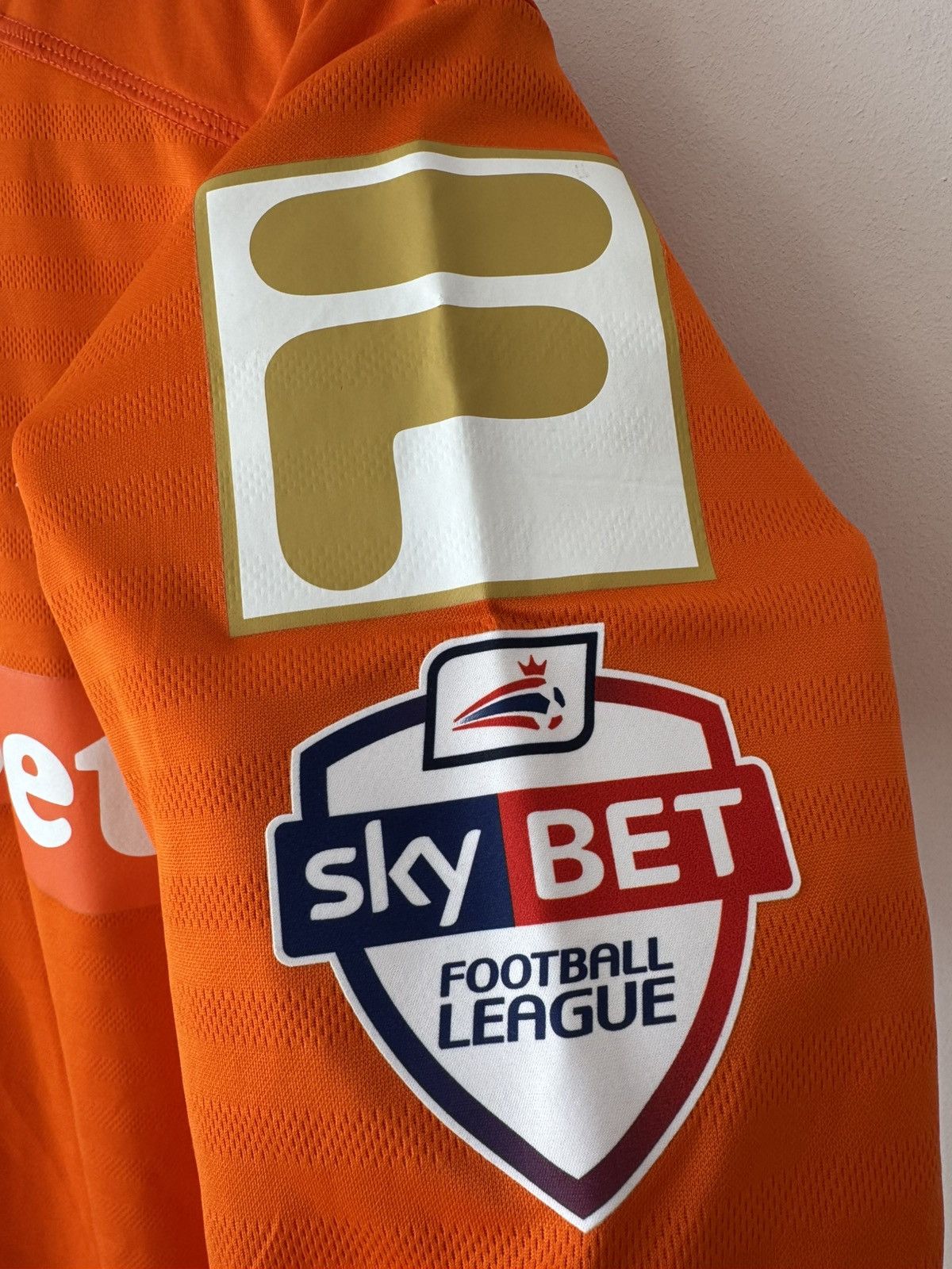 Fila McNulty #5 Luton Town 2014-2015 Home Soccer Jersey Shirt Kit Size US M / EU 48-50 / 2 - 13 Thumbnail