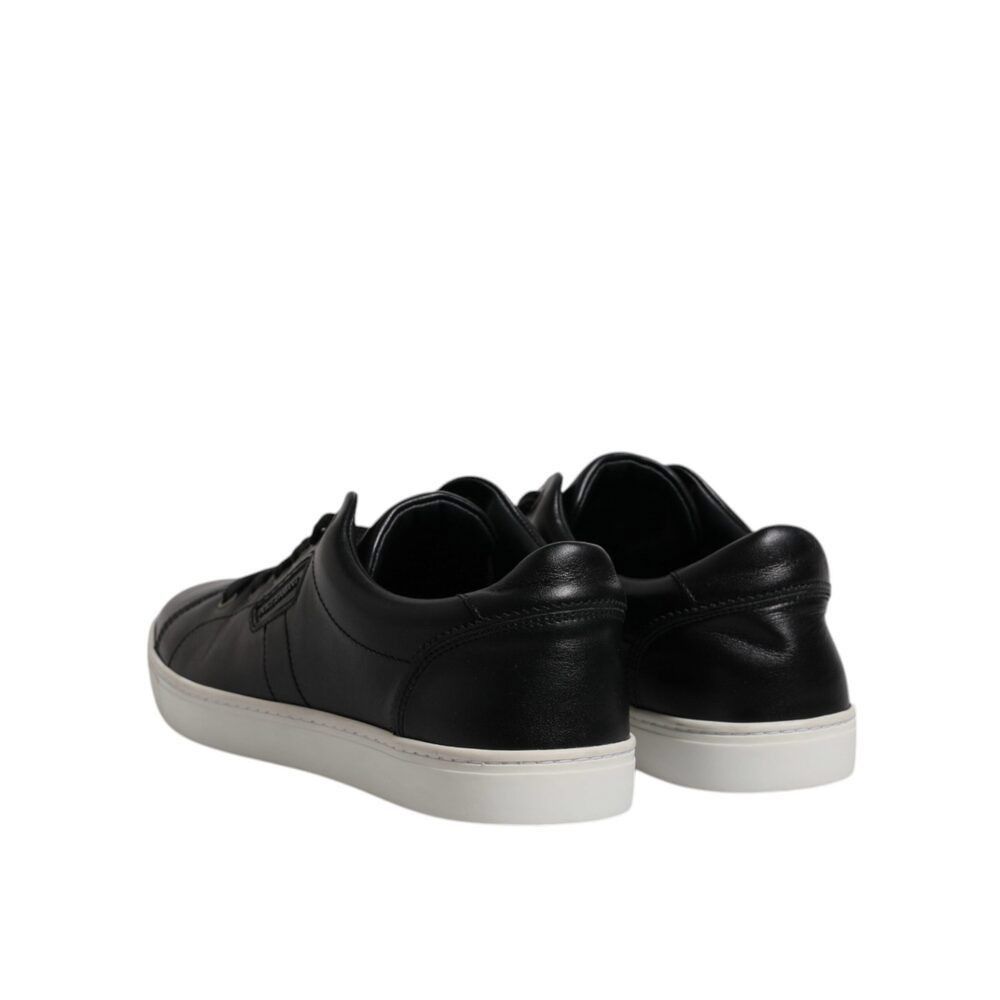 Dolce & Gabbana Dolce & Gabbana Black London Nappa Leather Men Sneakers Shoe Size US 7 / EU 40 - 5 Thumbnail