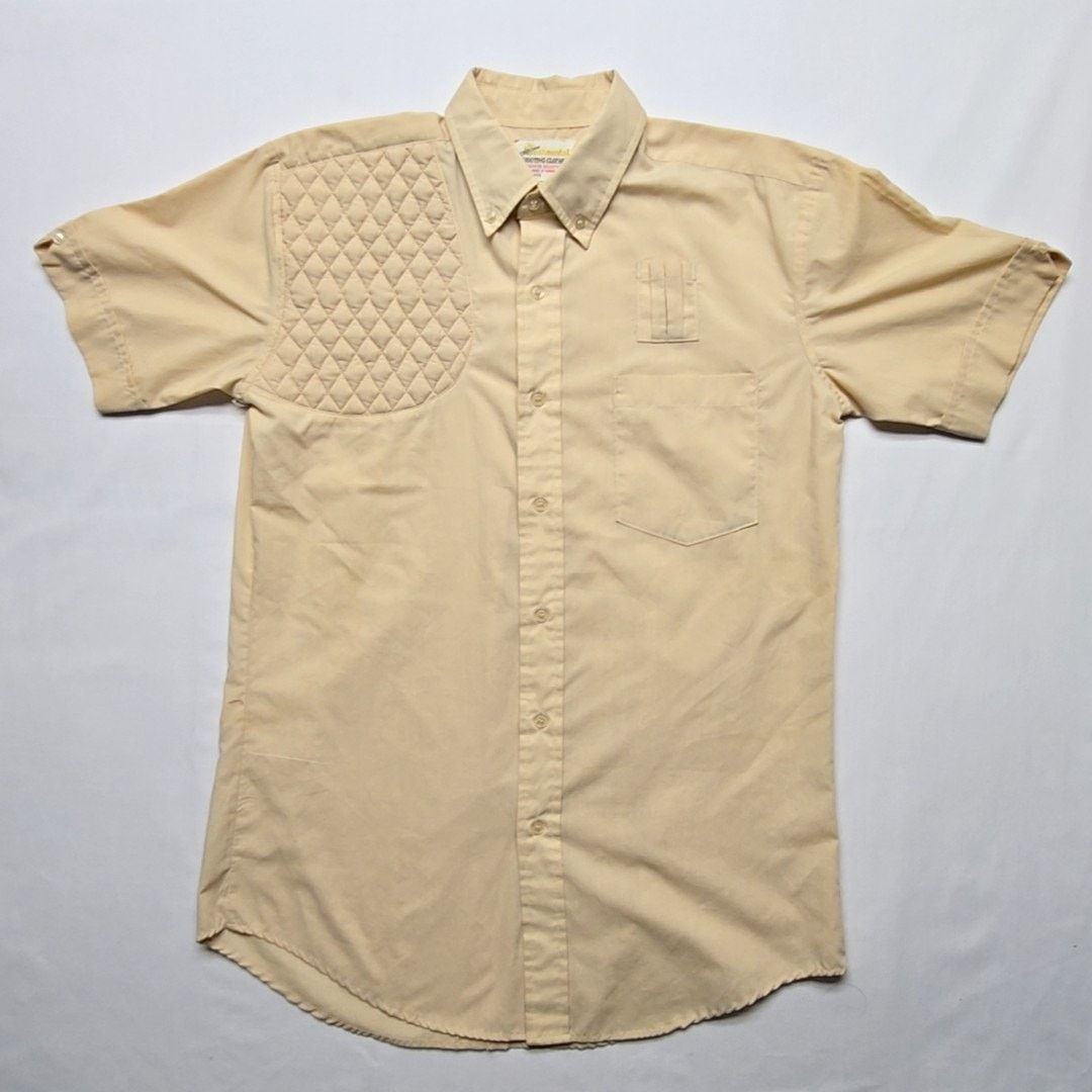 Vintage Vintage Continental Shooting Shoulder Beige M Button Down Size US M / EU 48-50 / 2 - 1 Thumbnail