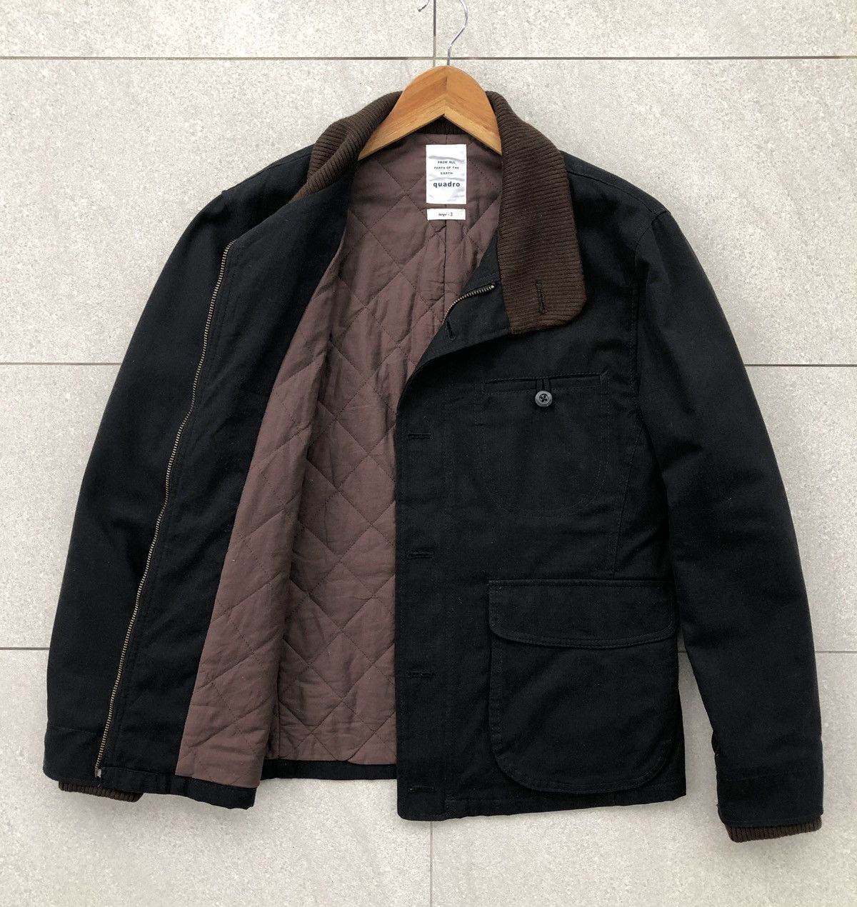 Japanese Brand QUADRO JAPAN All Part Of The Earth Canvas Outer Chore Jacket Size US M / EU 48-50 / 2 - 13 Thumbnail