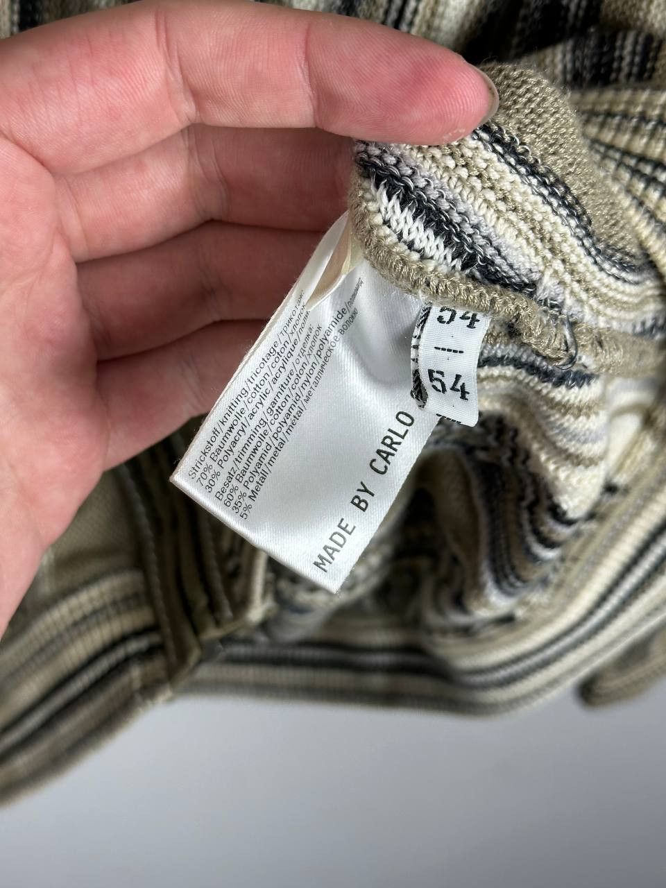 Carlo Colucci Rare Luxury Sweater Carlo Colluci Chunky Metal Sweater Size US L / EU 52-54 / 3 - 16 Thumbnail