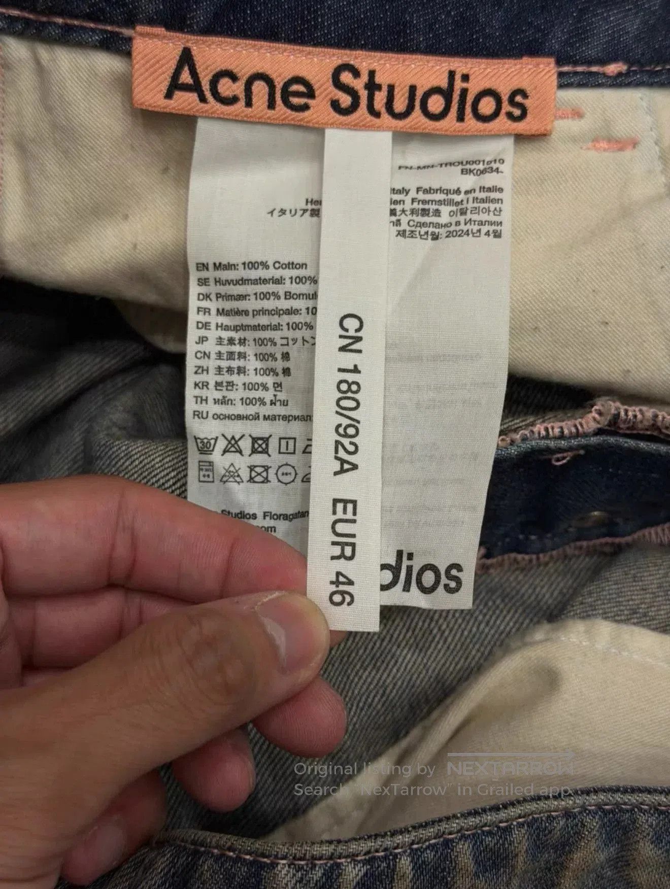 Acne Studios Acne Studio Distressed Wide-Leg Denim Pants. Size US 36 / EU 52 - 5 Thumbnail