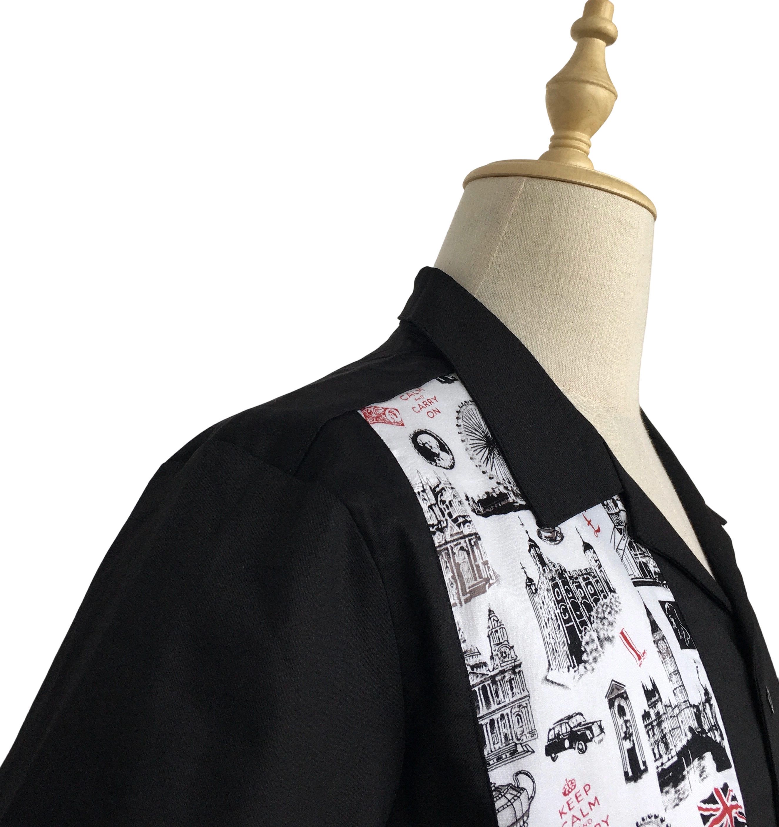Other Vintage Style Cuban Collared Men Panel Shirts Size US L / EU 52-54 / 3 - 6 Thumbnail