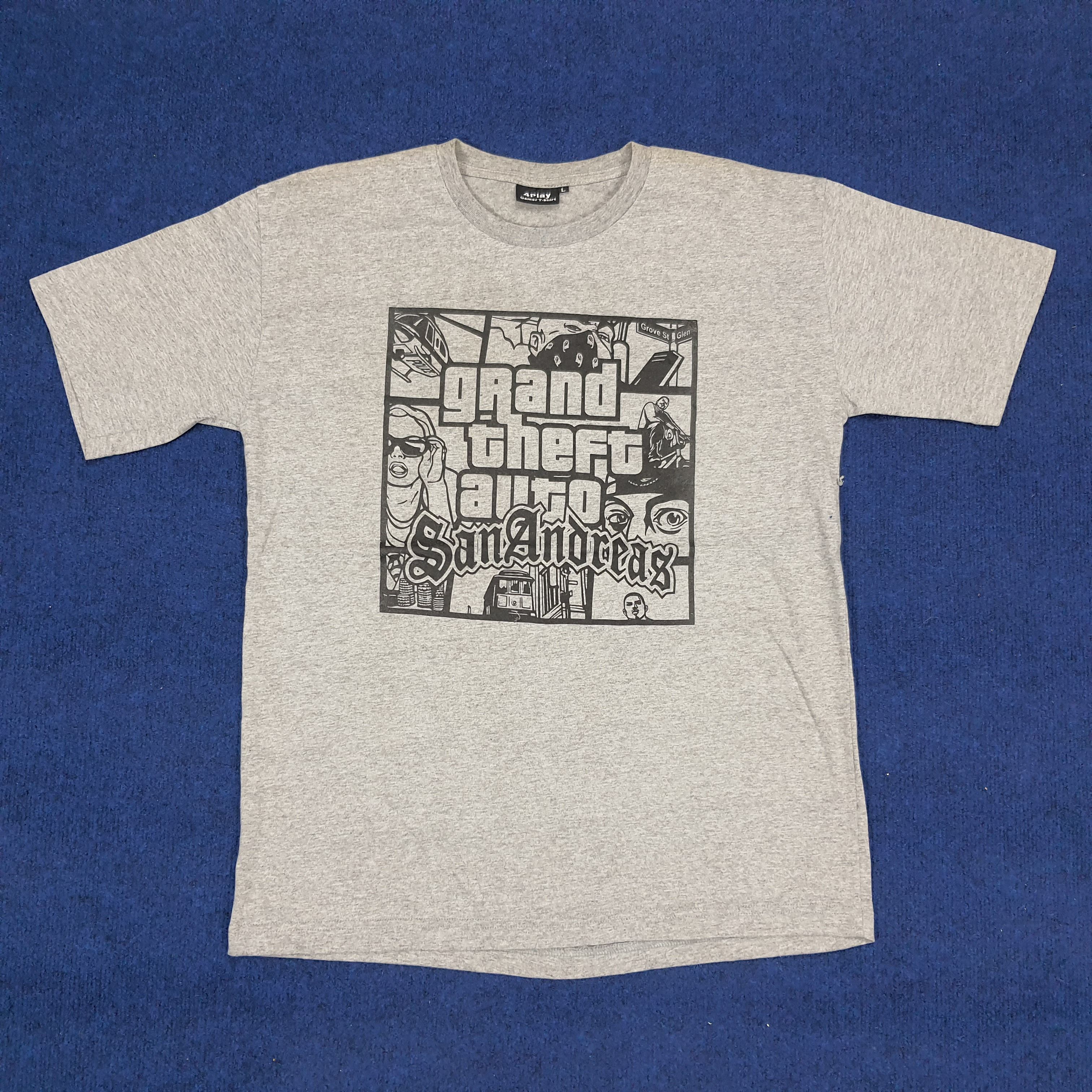 Vintage Rockstar GTA Grand Theft Auto San Andreas T-shirt