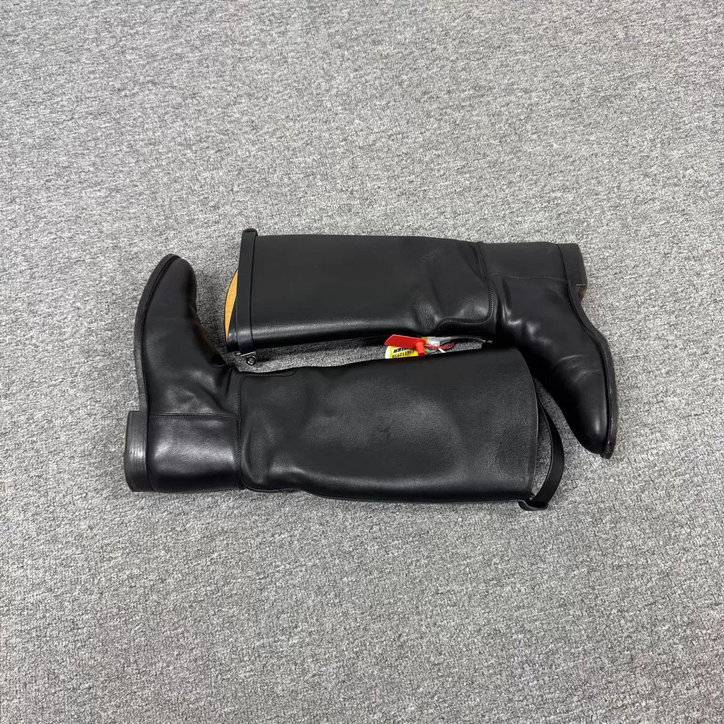 Hermes HERMES Black Kelly Buckle Knee-High Riding Boots 39 95 New Size US 8.5 / IT 38.5 - 4 Thumbnail