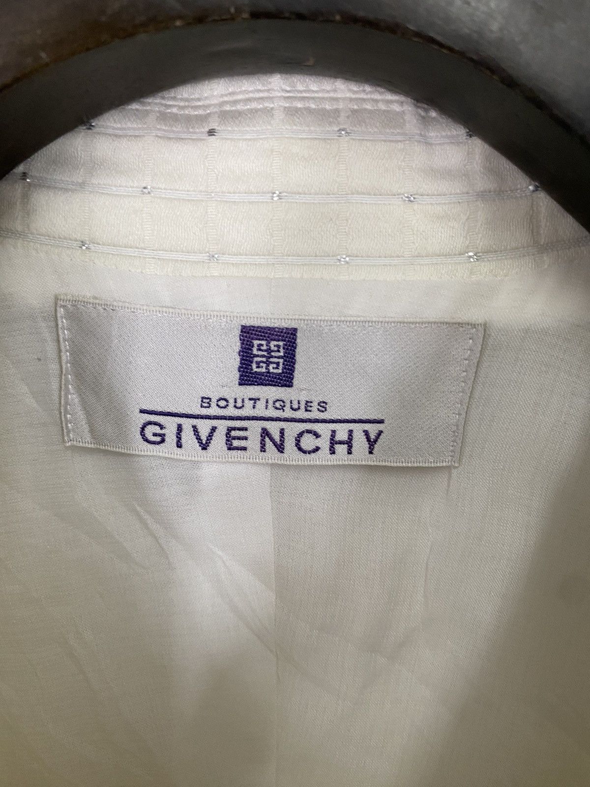 Designer × Givenchy × Vintage Boutiques givenchy plaid crop blazer Size M / US 6-8 / IT 42-44 - 5 Thumbnail