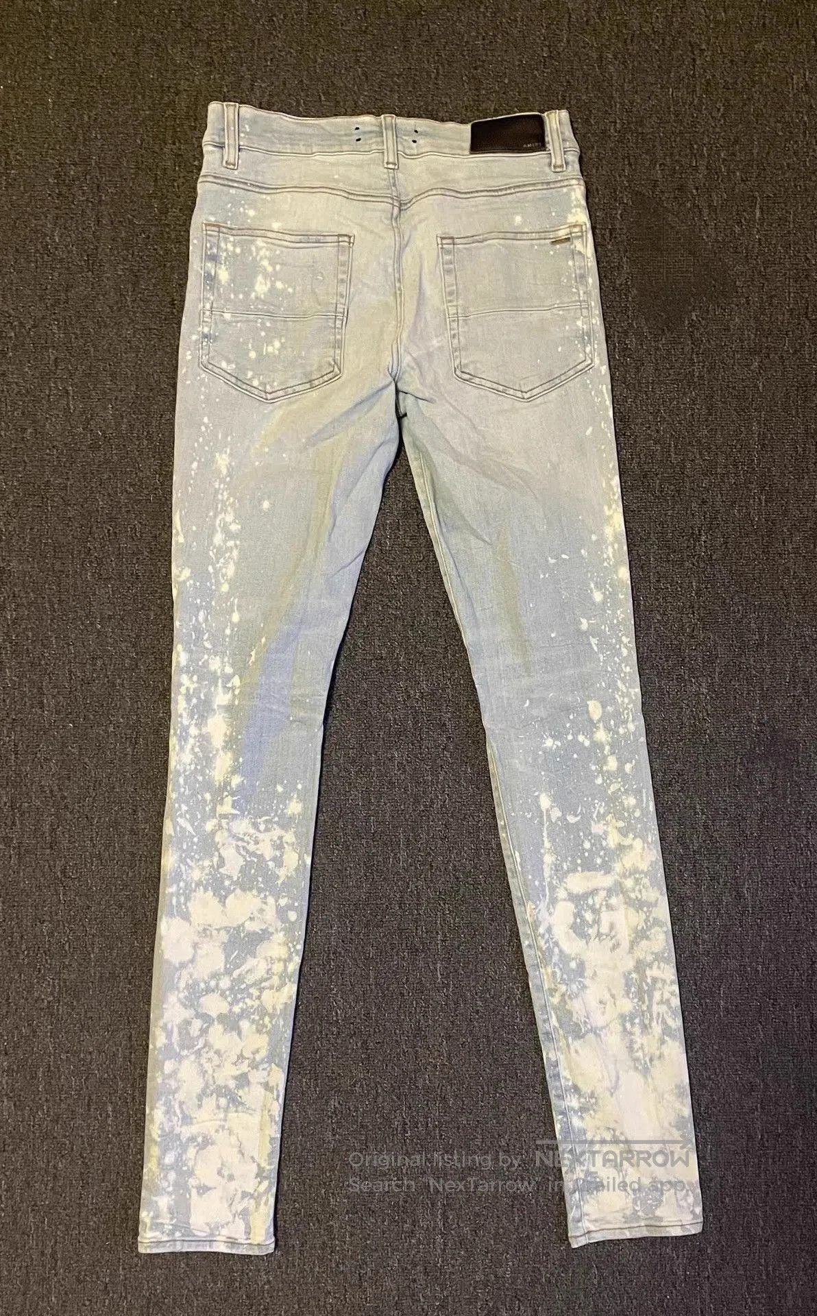 Amiri Blue Paint Splatter Distressed Denim Jeans Size 32. Size US 32 / EU 48 - 4 Thumbnail
