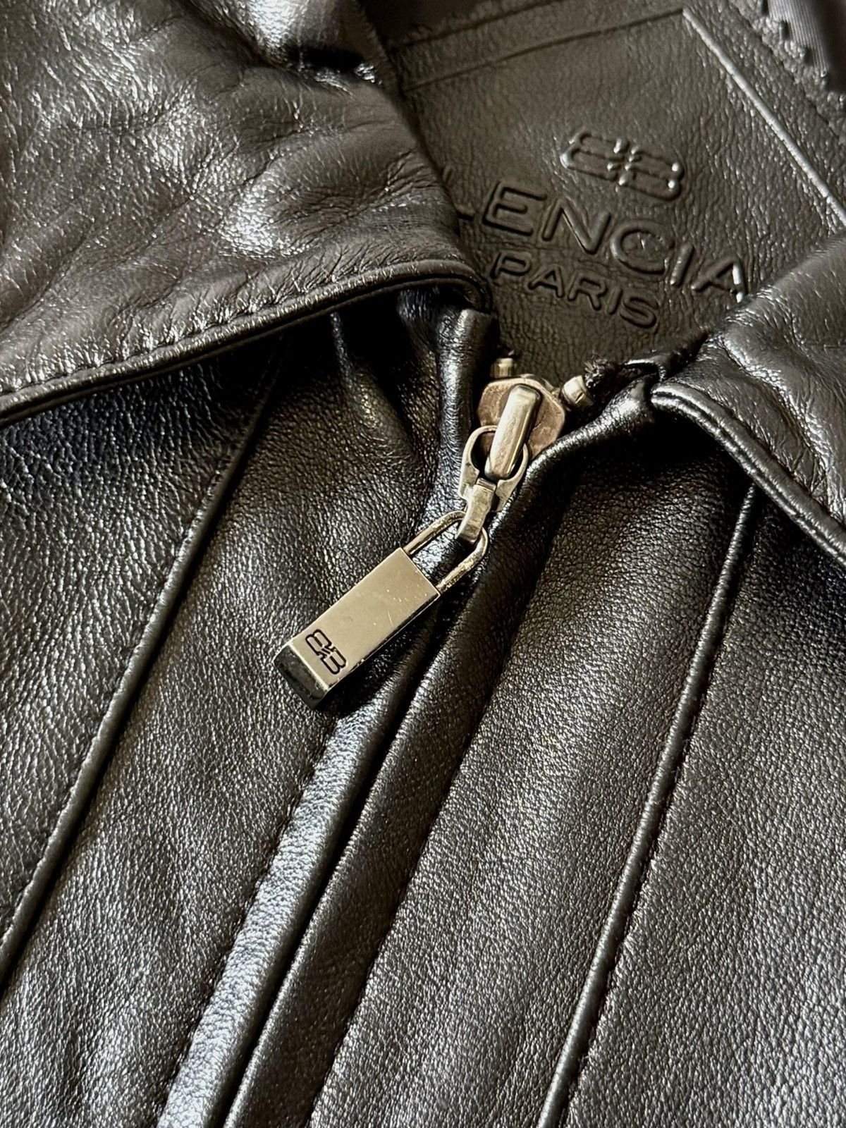 Balenciaga Balenciaga - 1997 -Nicolas Ghesquière -Zip Up Leather Jacket Size US L / EU 52-54 / 3 - 8 Thumbnail