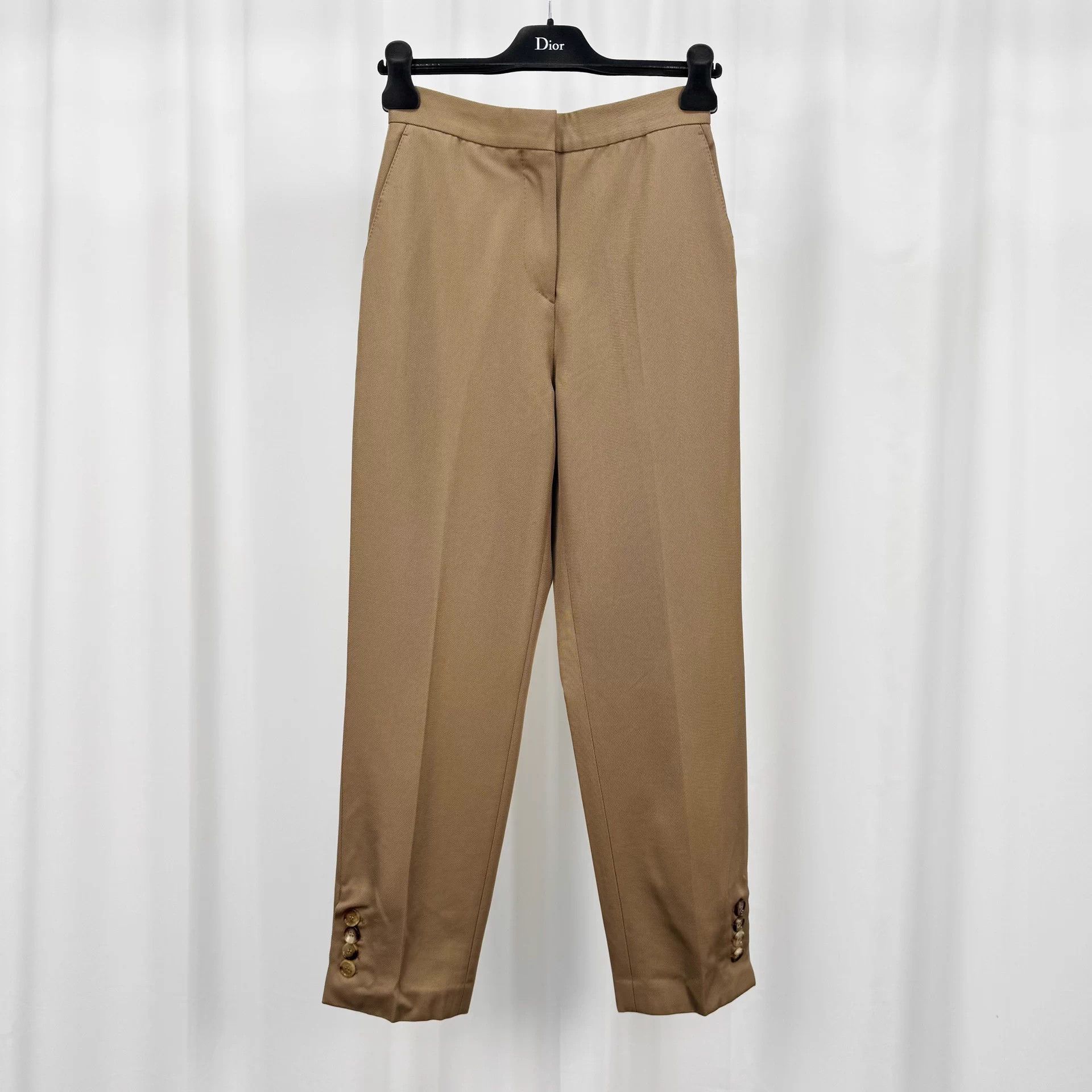 Burberry Burberry Khaki Wool Chinos UK6 99 New Size 26" / US 2 / IT 38 - 1 Thumbnail