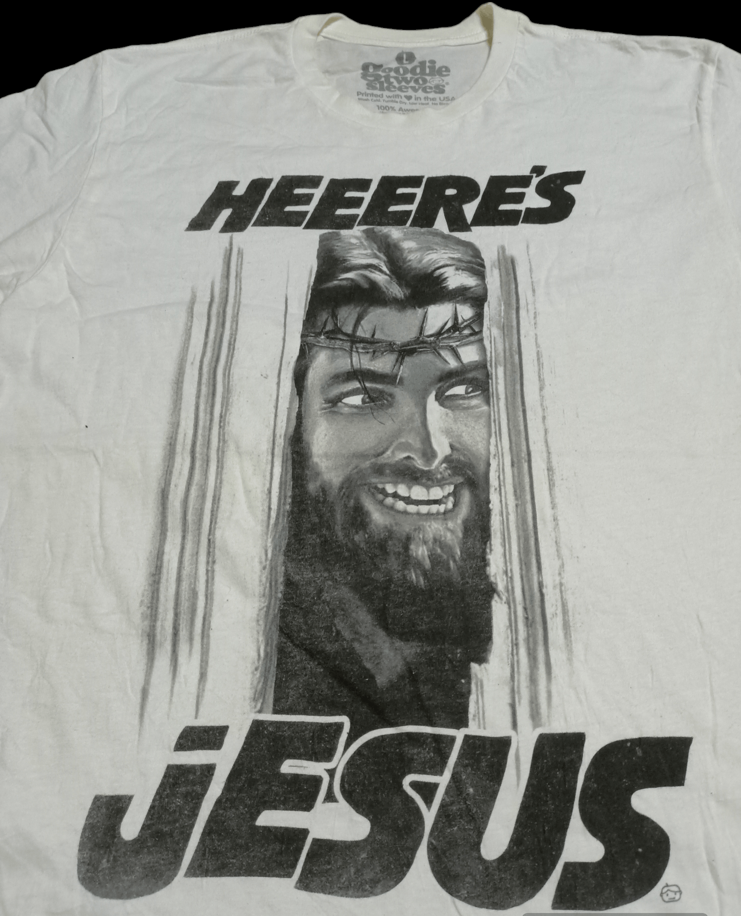 Vintage HEEERE'S JESUS x MOVIE x RELIGION x RARE Size US M / EU 48-50 / 2 - 2 Thumbnail