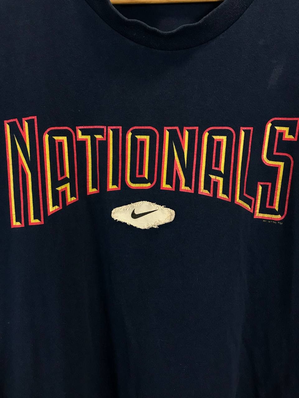 Vintage Nike Nationals Washington swoosh center logo tee Size US L / EU 52-54 / 3 - 3 Thumbnail