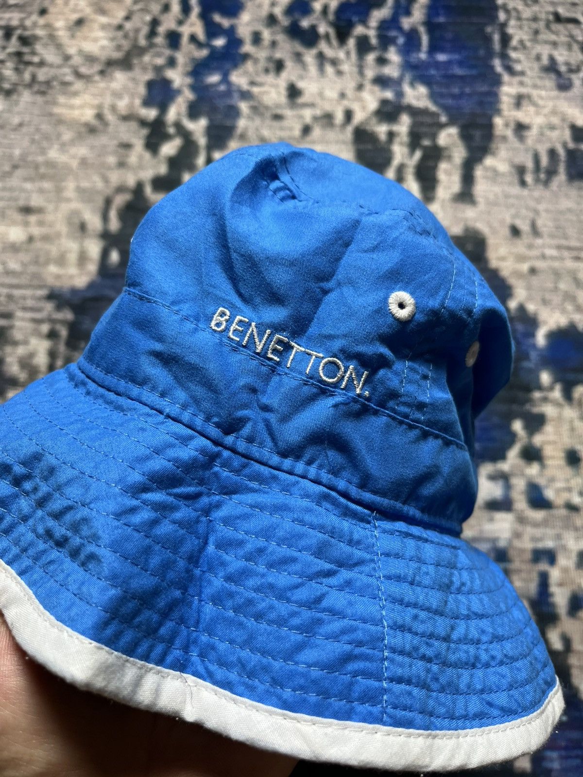 Benetton 🔥Benetton bucket hats with rope unisex Size ONE SIZE - 2 Thumbnail