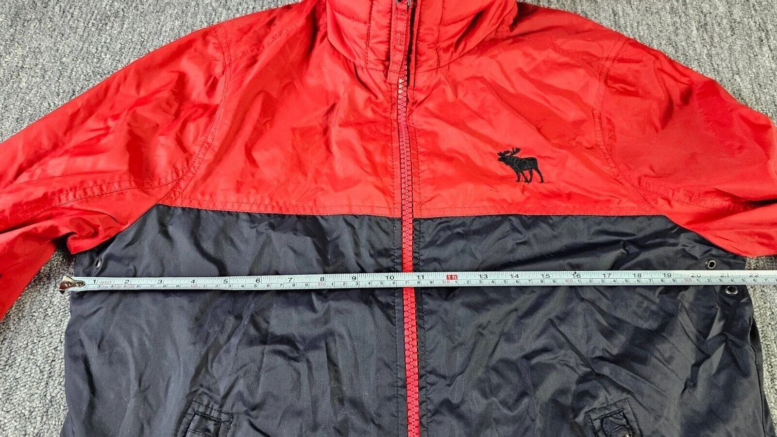 Abercrombie & Fitch Abercrombie Fitch Moose Full Zip Fleece Jacket Red Men L Y2K Size US L / EU 52-54 / 3 - 9 Thumbnail