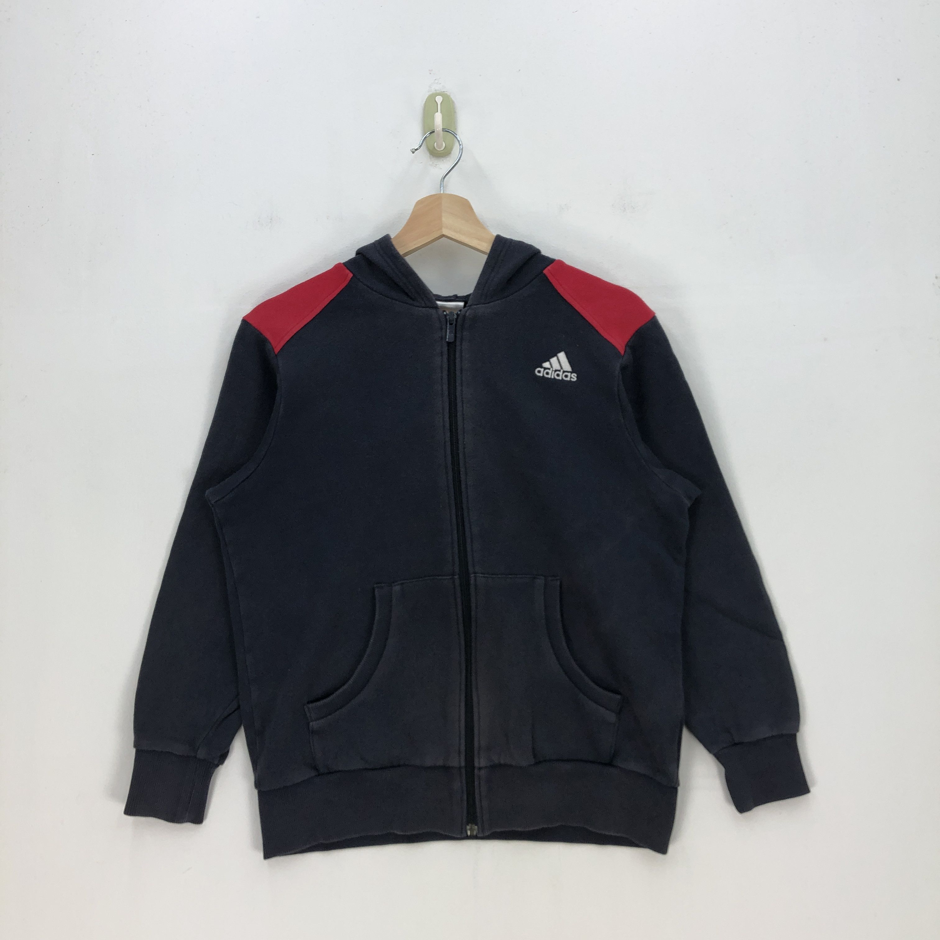 Adidas Vintage Y2K Adidas Hoodie Sweater Adidas Zipper Sweatshirt Size US S / EU 44-46 / 1 - 1 Thumbnail