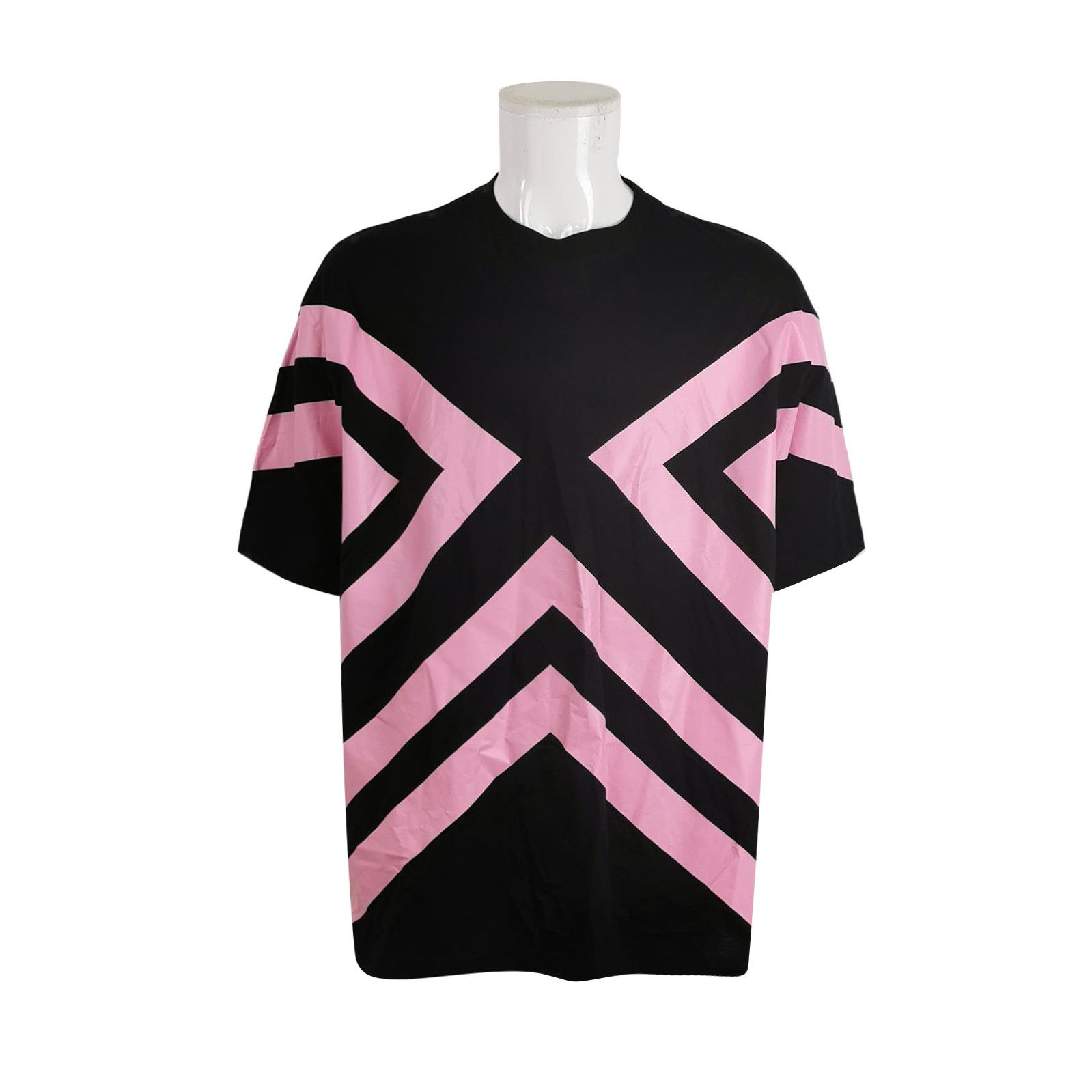 Prada Prada Color-Block Triangle Logo T-Shirt 0089 Size M / US 6-8 / IT 42-44 - 1 Thumbnail