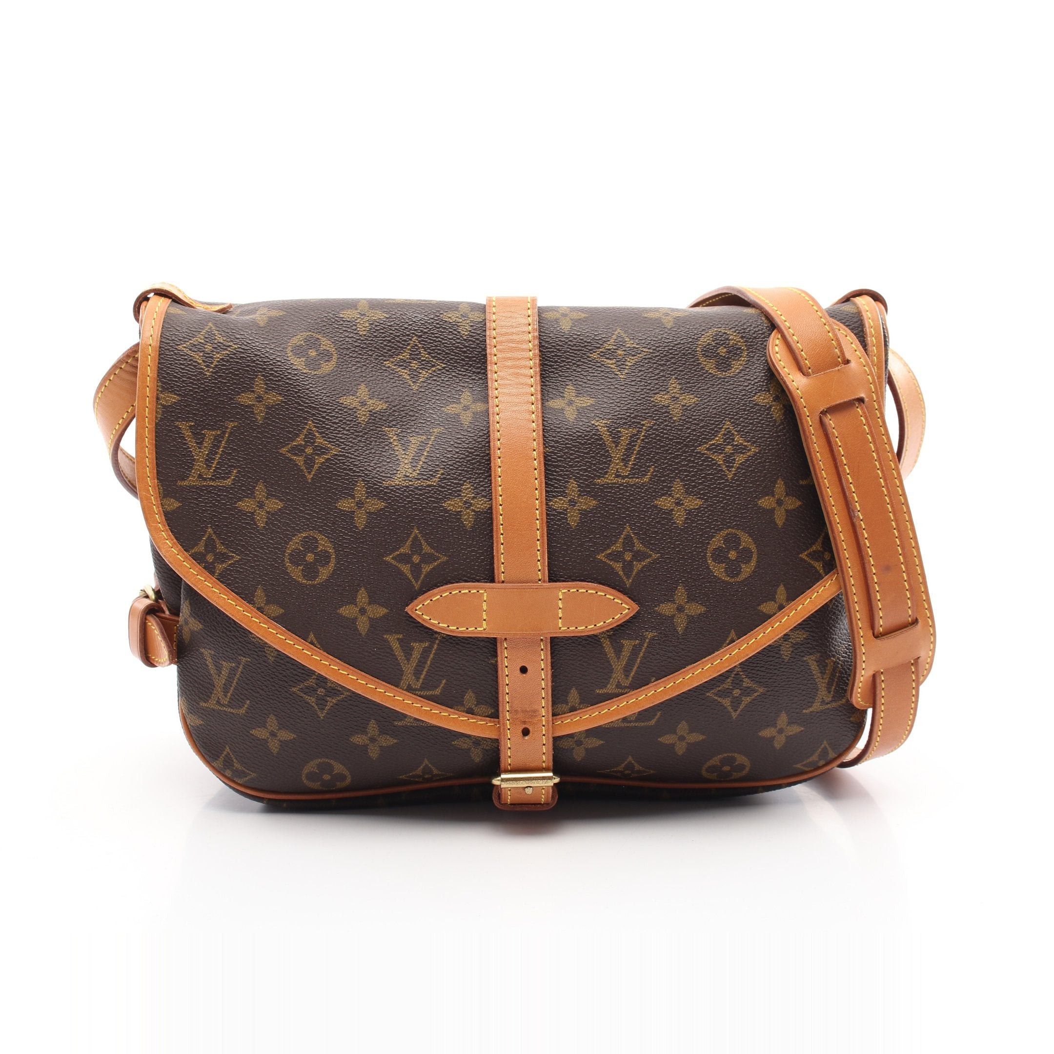 Louis Vuitton Louis Vuitton Saumur 30 Monogram Shoulder Bag Leather Brown Size ONE SIZE - 1 Thumbnail
