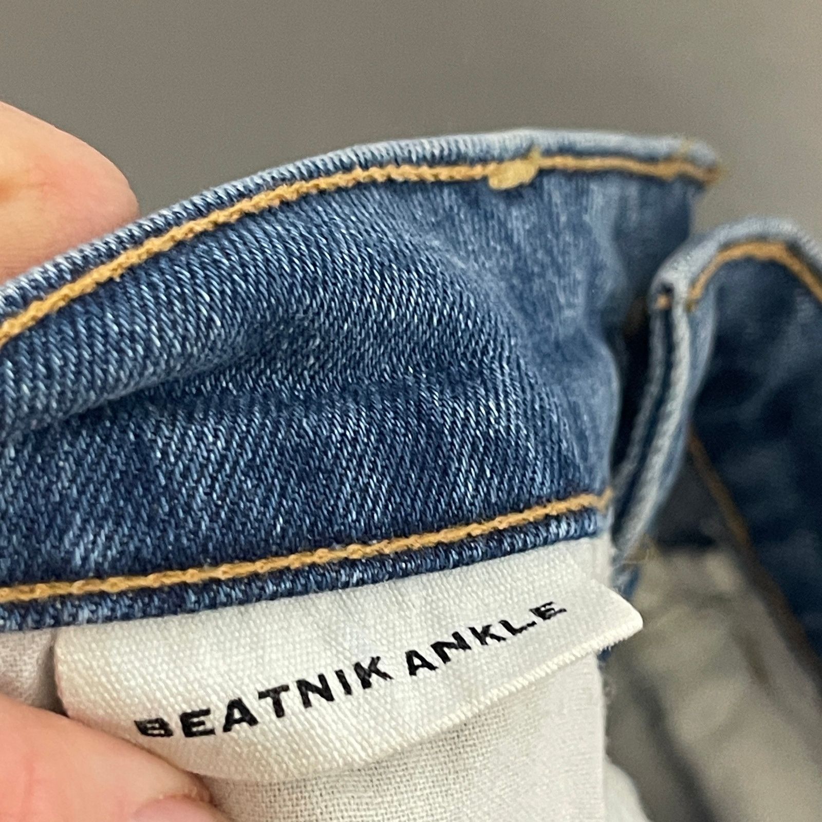 SLVRLAKE SLVRLAKE Beatnik Ankle Straight Jeans in Forever Blue Sz 28 Size 28" / US 6 / IT 42 - 6 Thumbnail